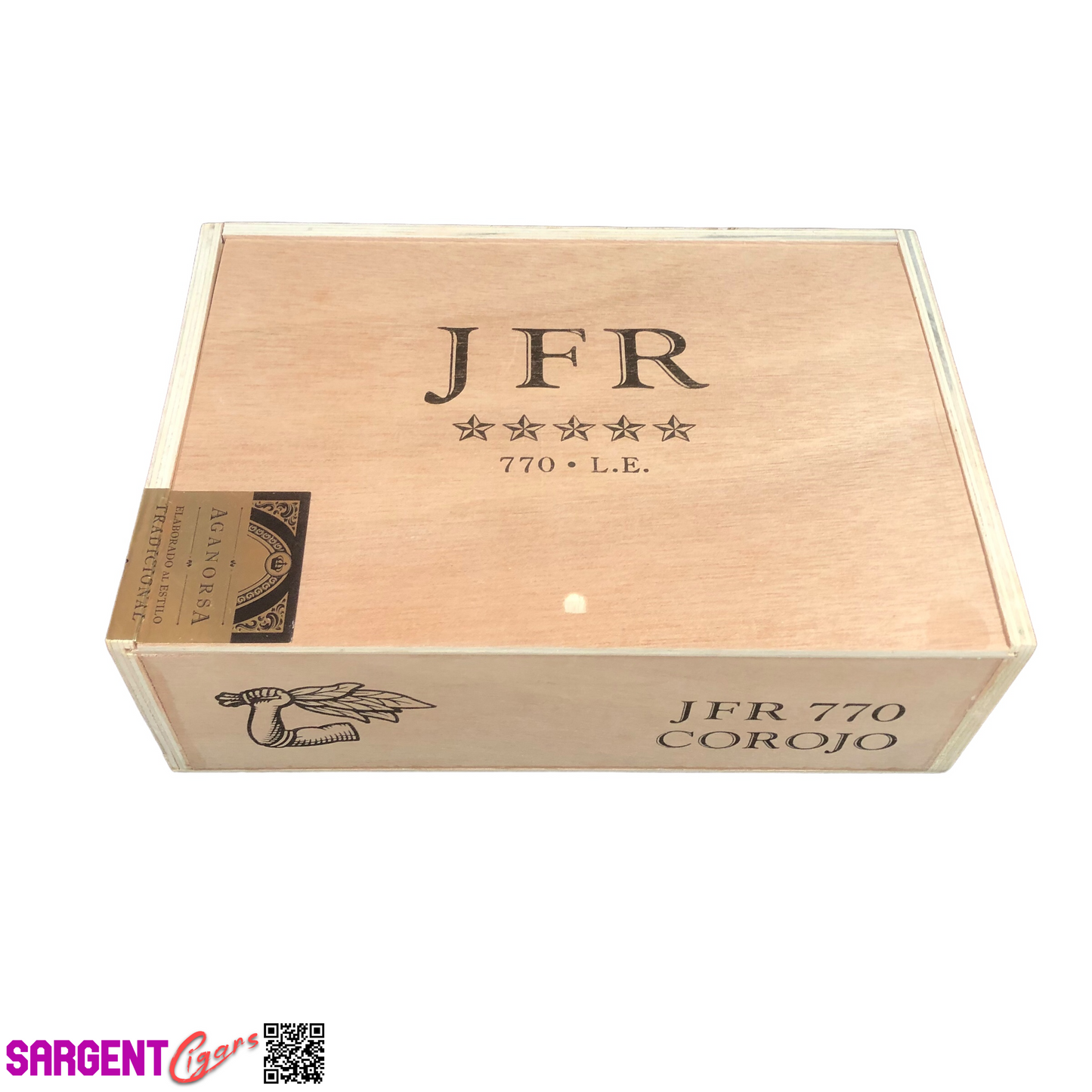 JFR Corojo 770 Empty Wooden Cigar Box 11.5x8x3.5