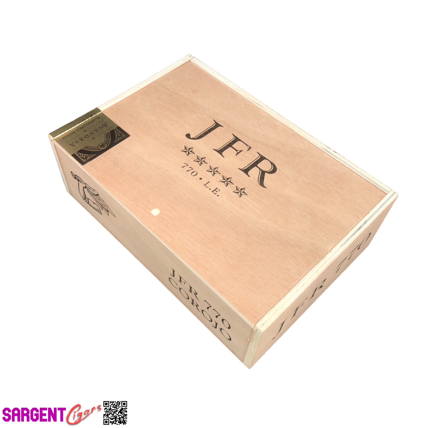 JFR Corojo 770 Empty Wooden Cigar Box 11.5x8x3.5