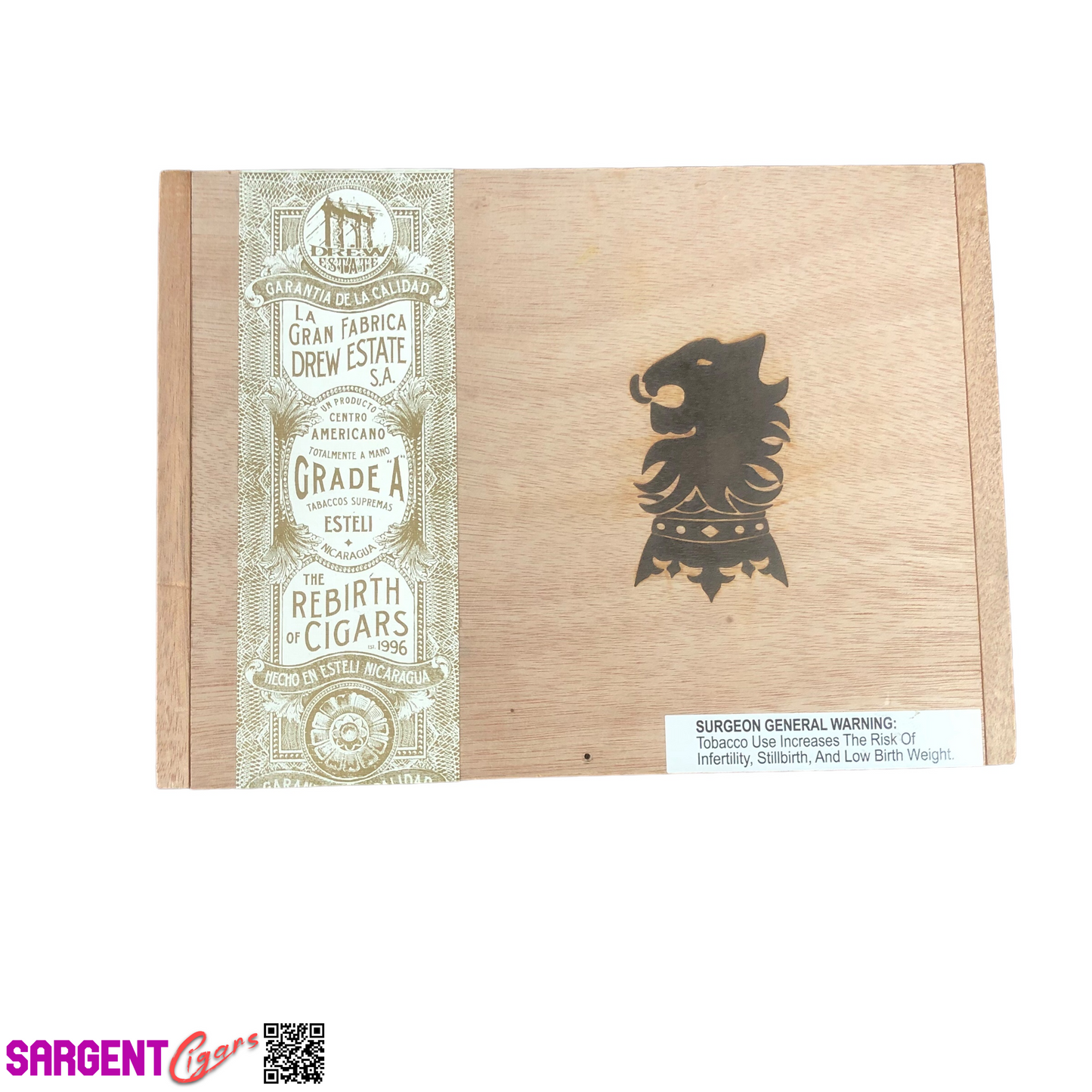 Undercrown Shade Gordito Empty Wooden Cigar Box 9.5x7x3.5