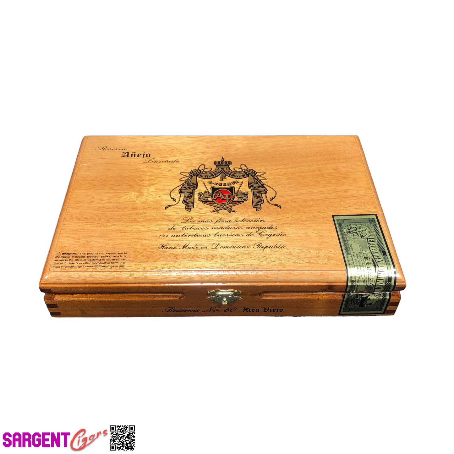 Arturo Fuente Anejo No60 Empty Wooden Cigar Box 11x7.25x2