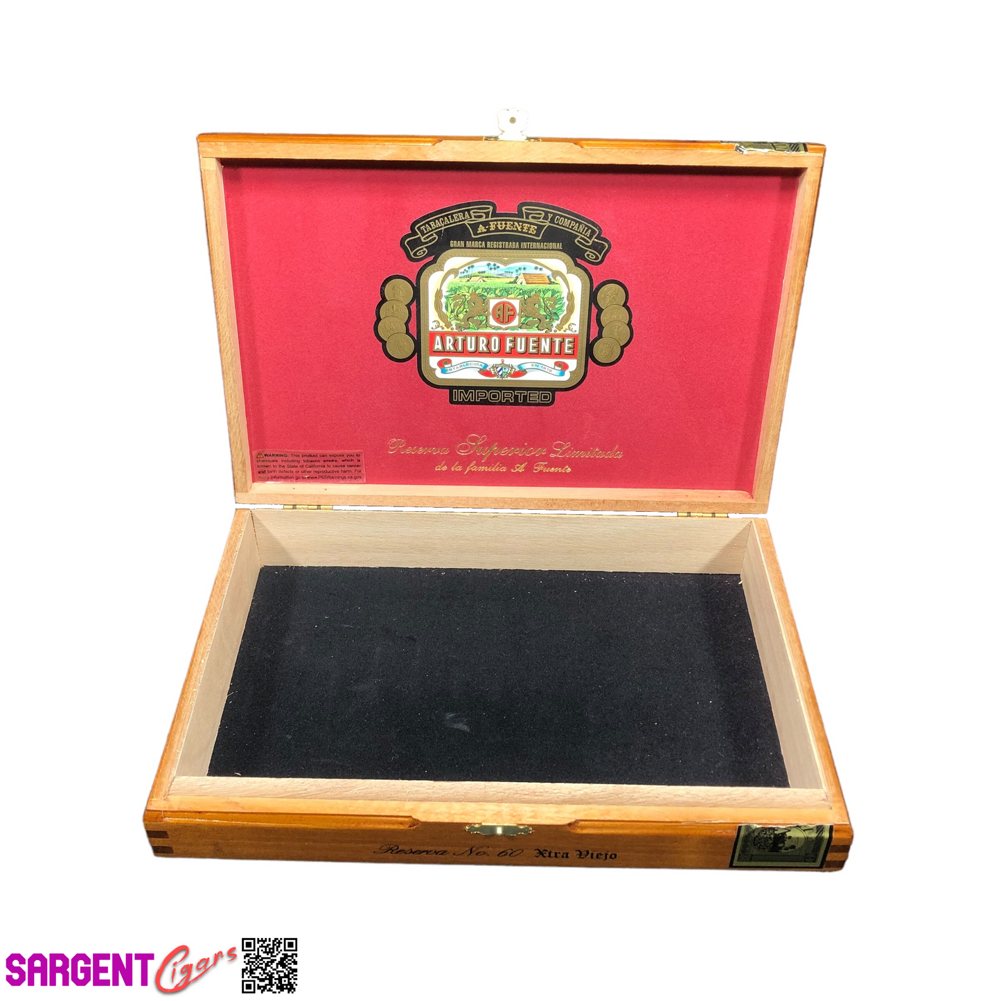 Arturo Fuente Anejo No60 Empty Wooden Cigar Box 11x7.25x2