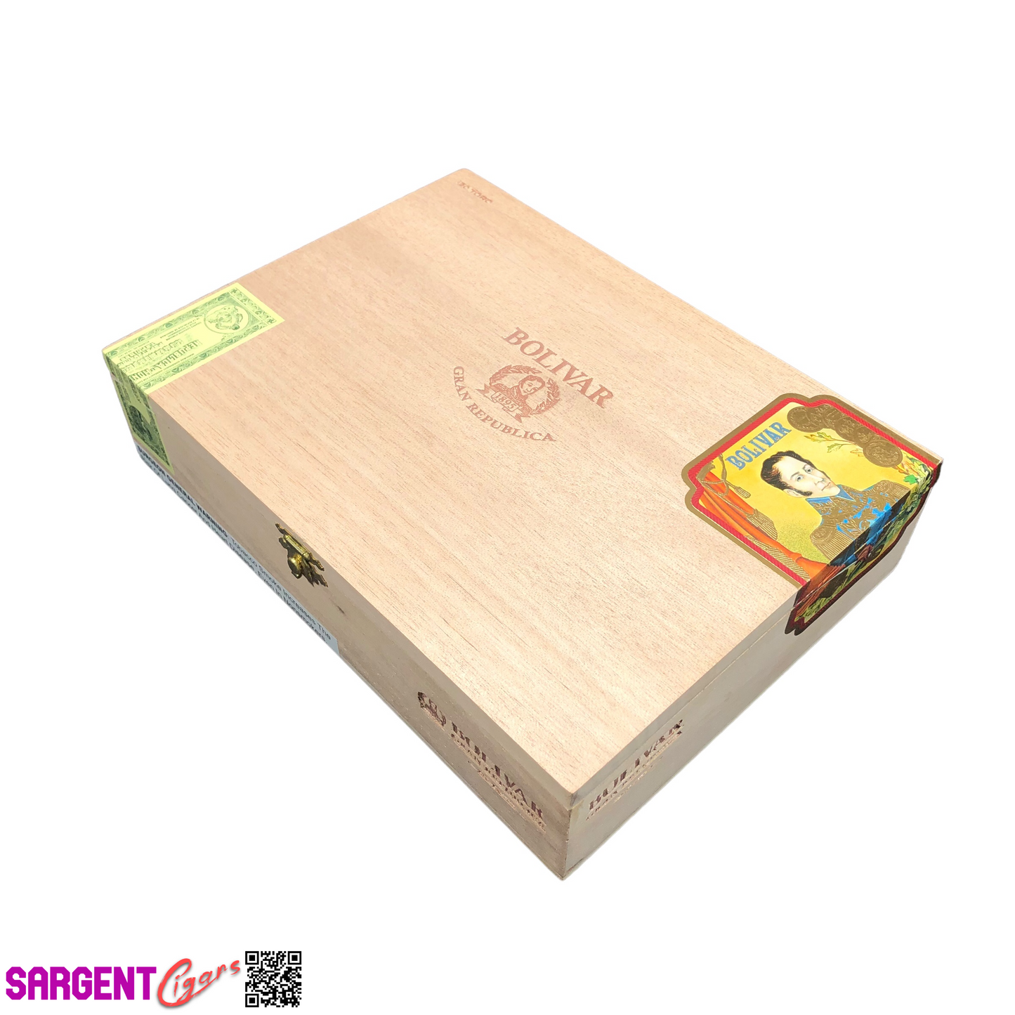 Gran Republica Toro Empty Wooden Cigar Box 9.5x7x2.25