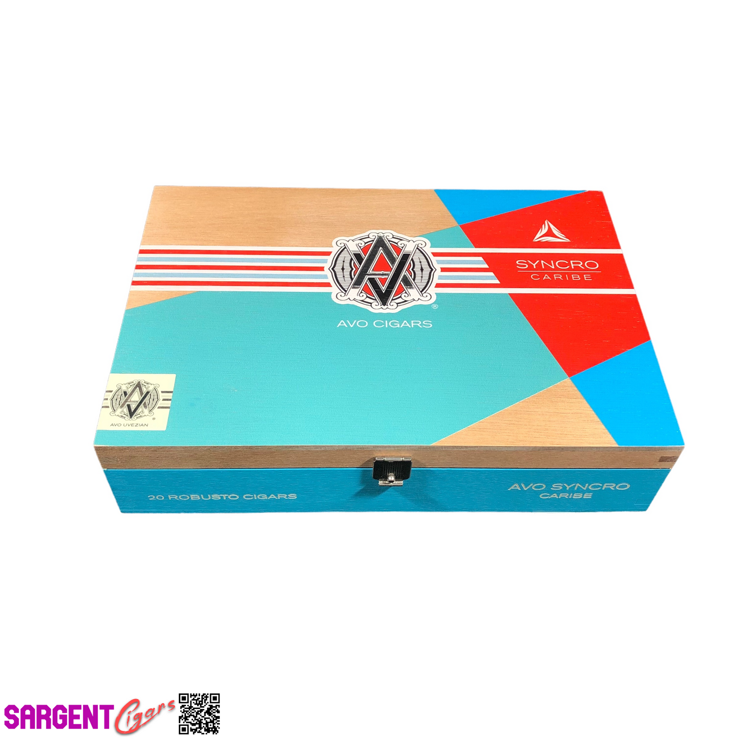 Avo Syncro Caribe Robusto Empty Wooden Cigar Box 8.5x6x2