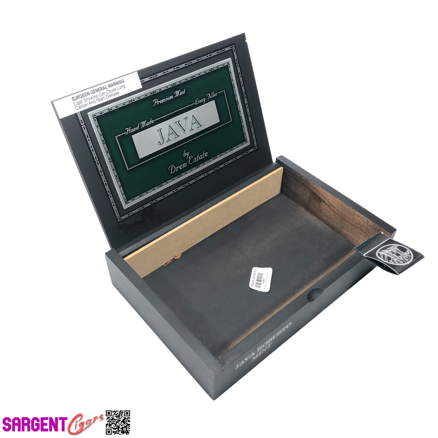 Java Toro Empty Wooden Cigar Box 10x7.25x2