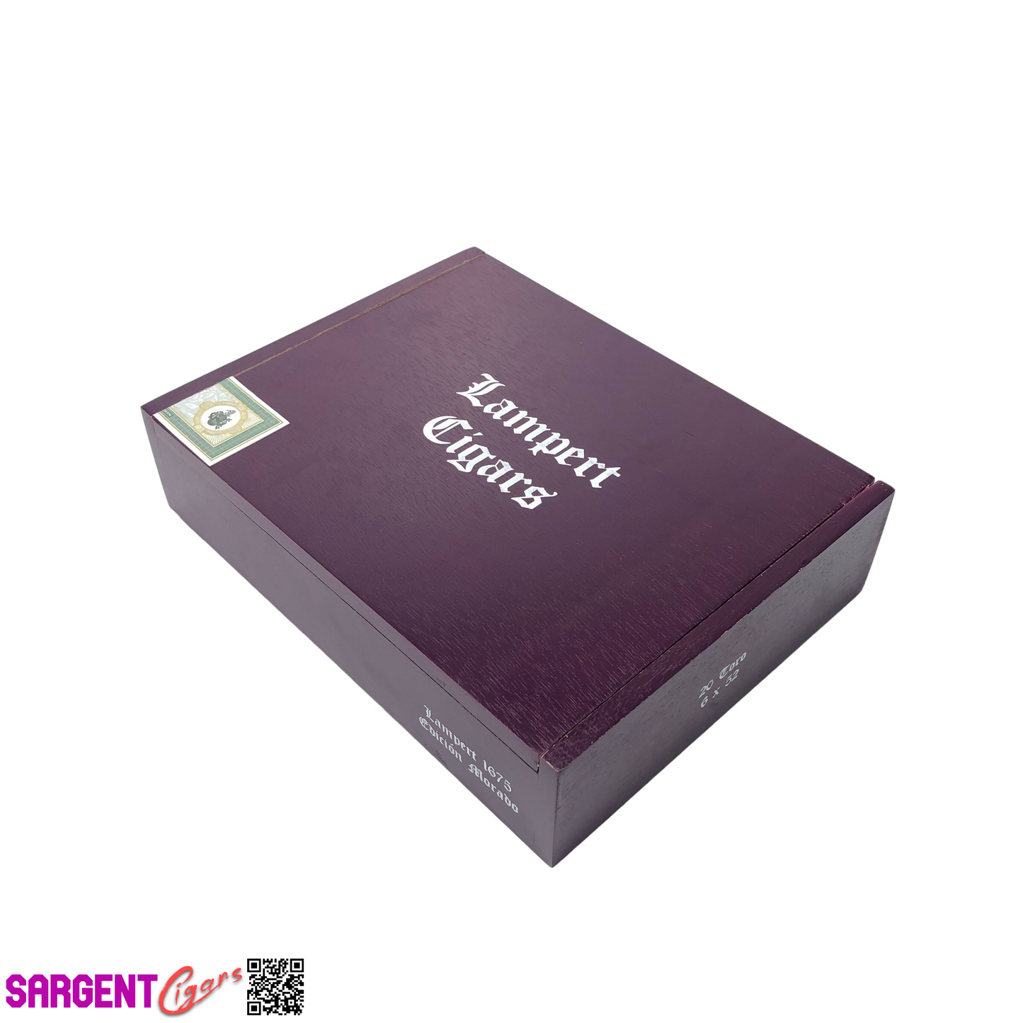 Lampert 1675 Toro Empty Wooden Cigar Box 8.75x6.75x2.25