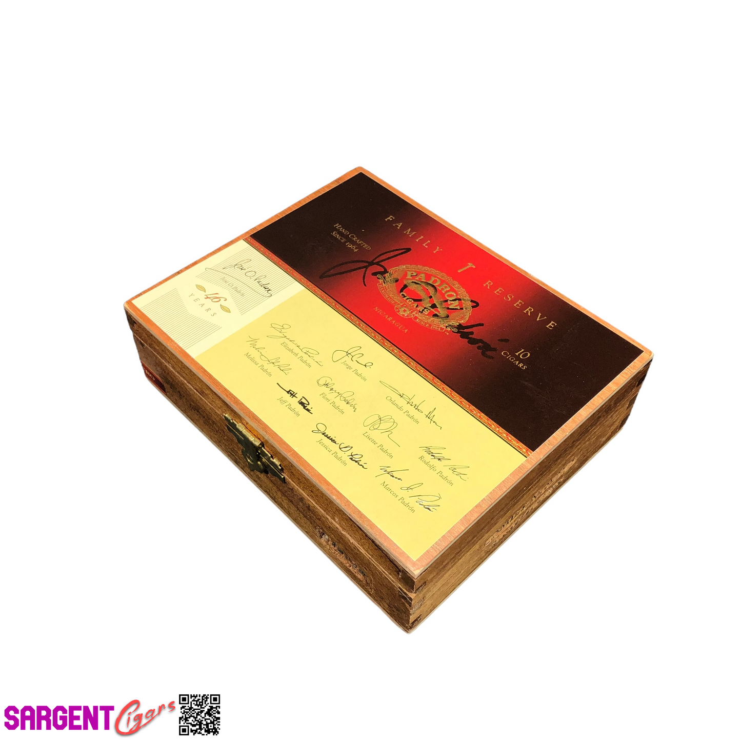 Padron No46 Empty Wooden Cigar Box 6.5x5.25x2