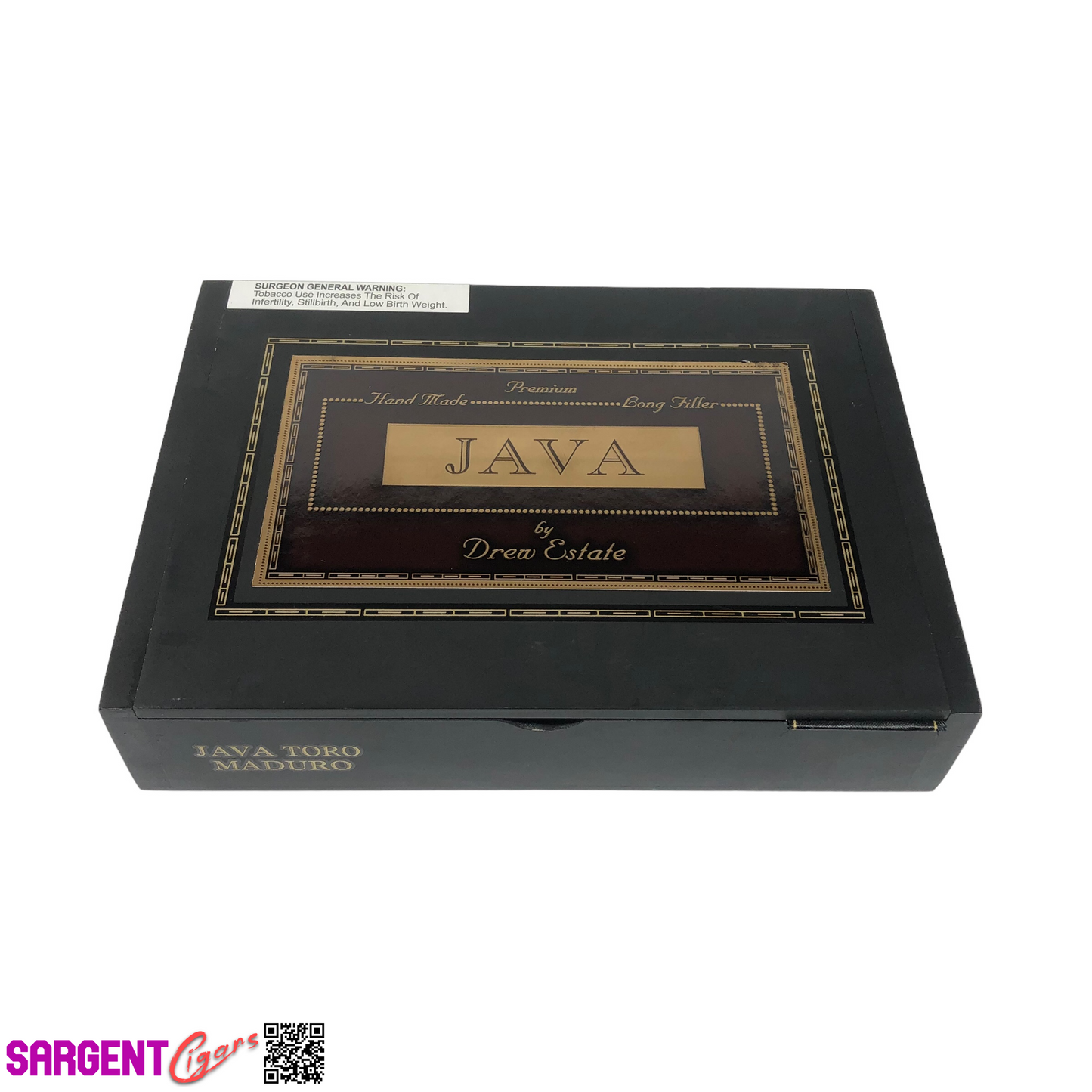 Drew Estate Java Maduro Toro Empty Wooden Cigar Box 10x7.25x2