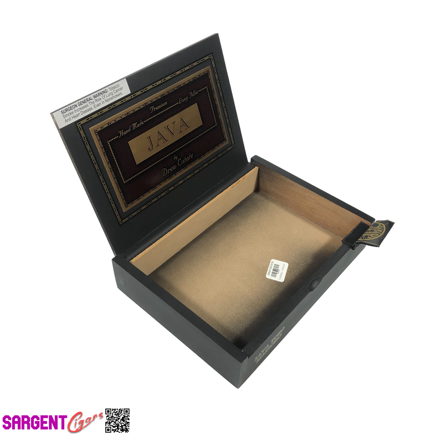 Drew Estate Java Maduro Toro Empty Wooden Cigar Box 10x7.25x2