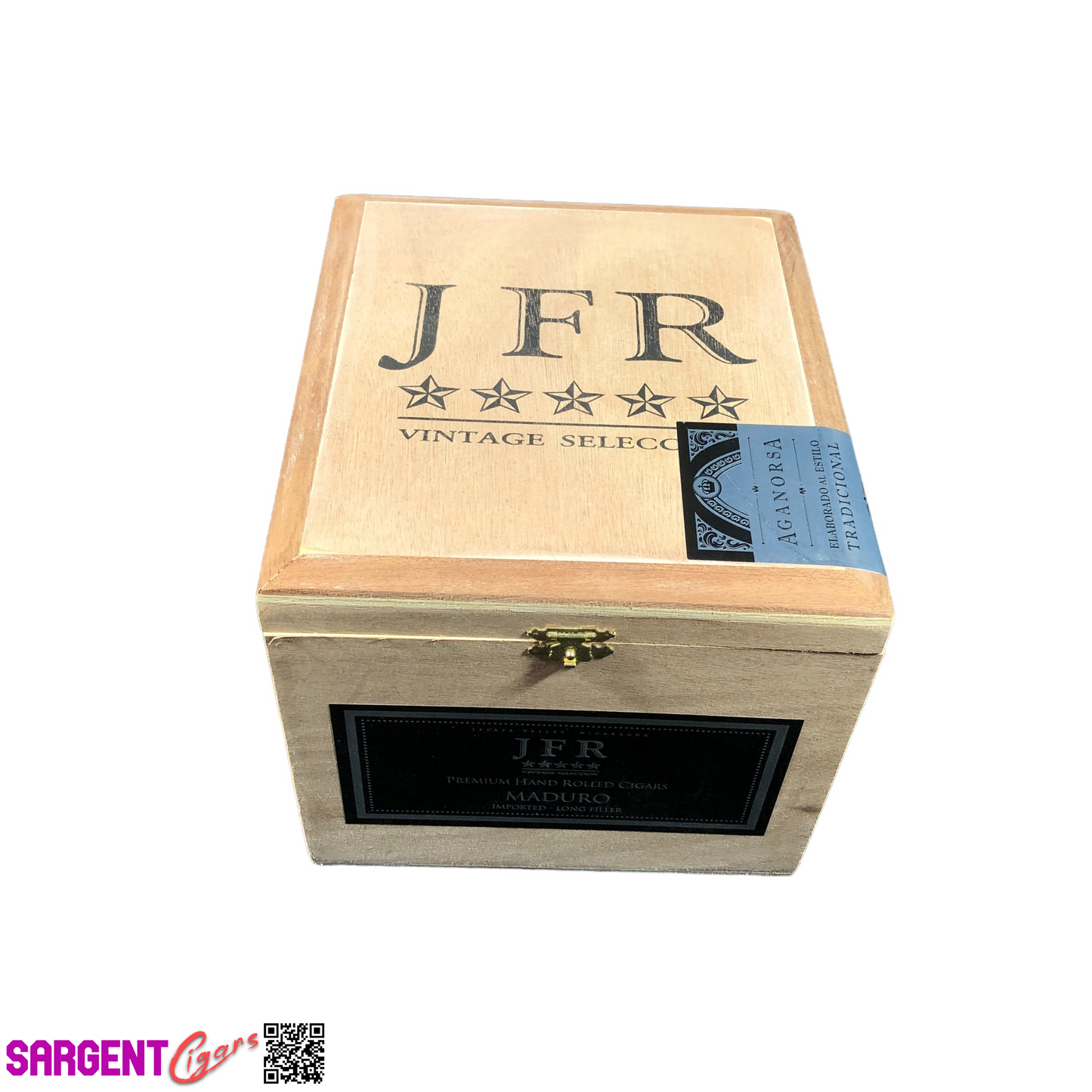 JFR Titan Empty Wooden Cigar Box 7.25x8.25x6.25 (2)