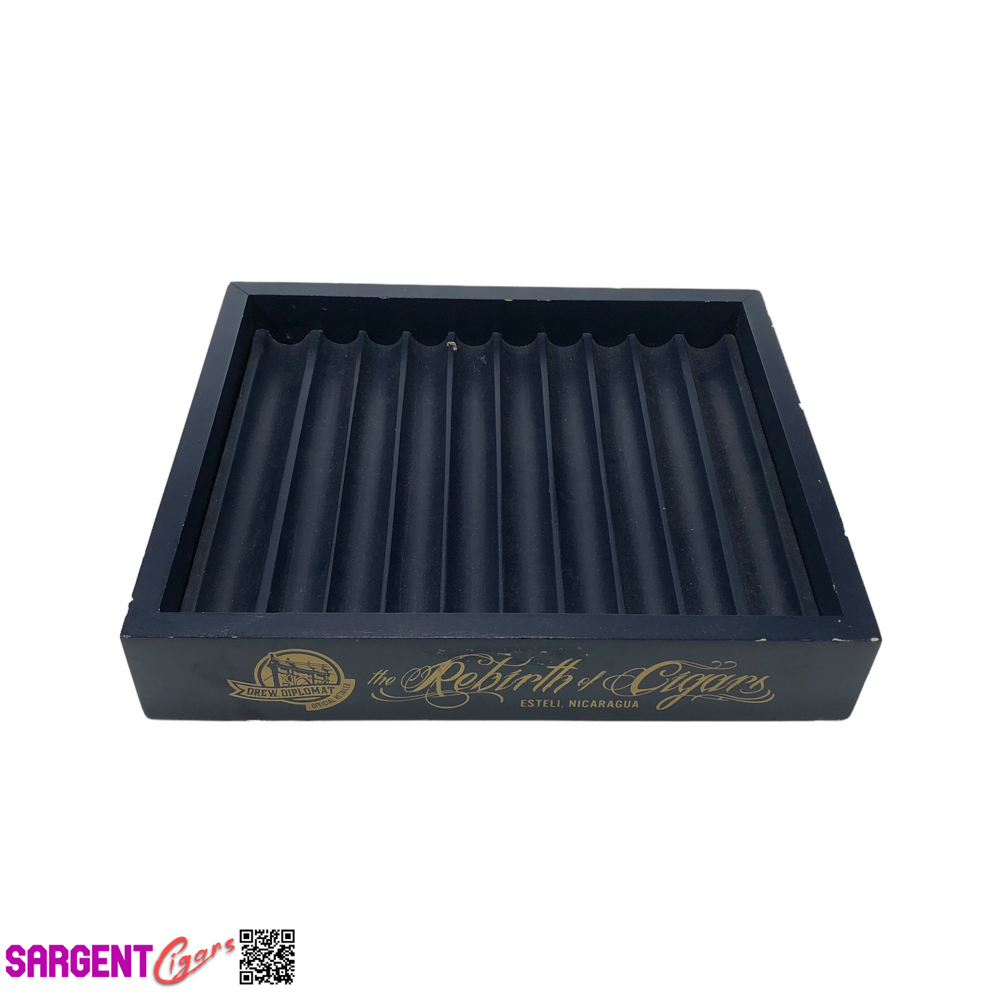 Drew Estate Wooden Cigar Tray 10.5x9x2