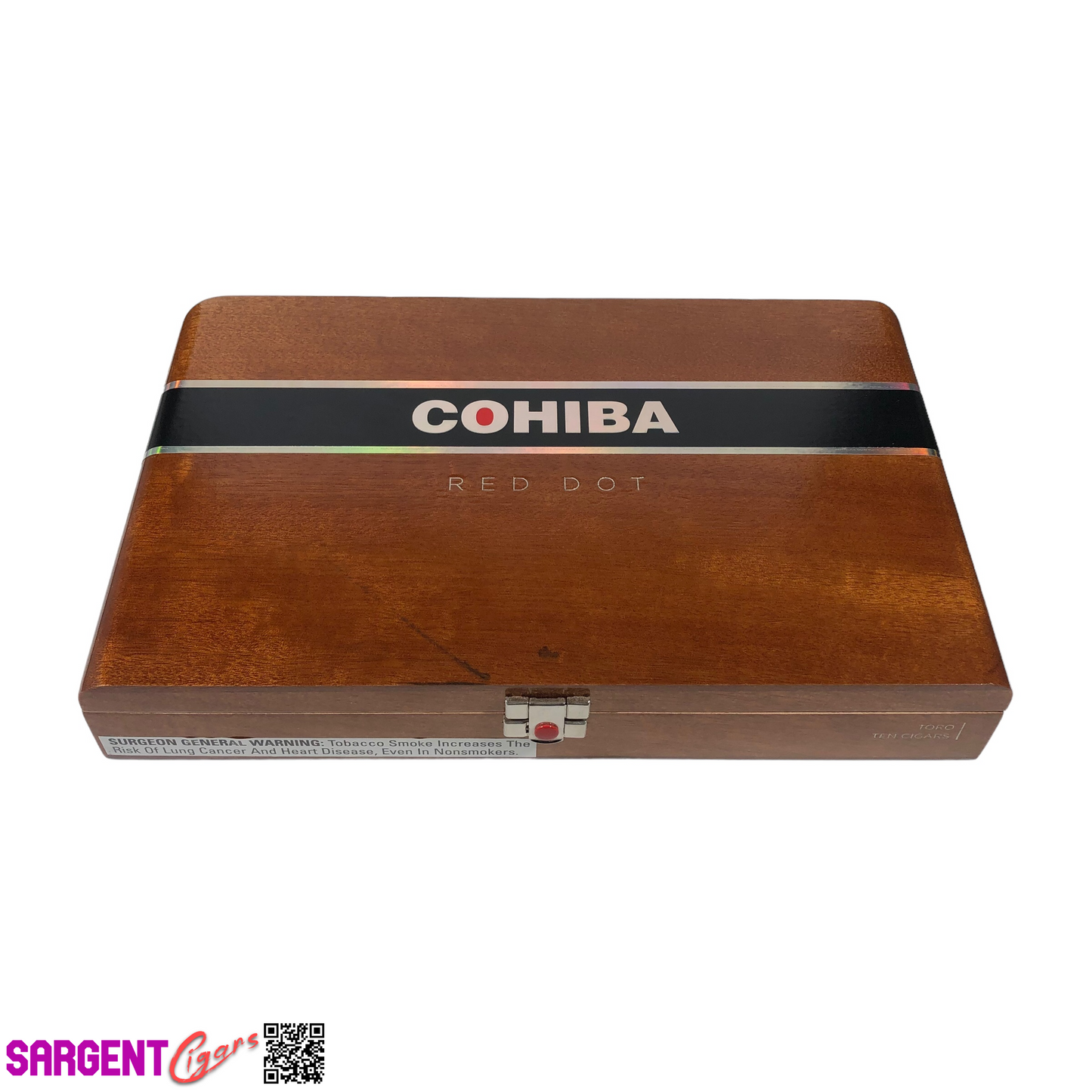 Cohiba Red Dot Toro Empty Wooden Cigar Box 12.25x8x2 (2)