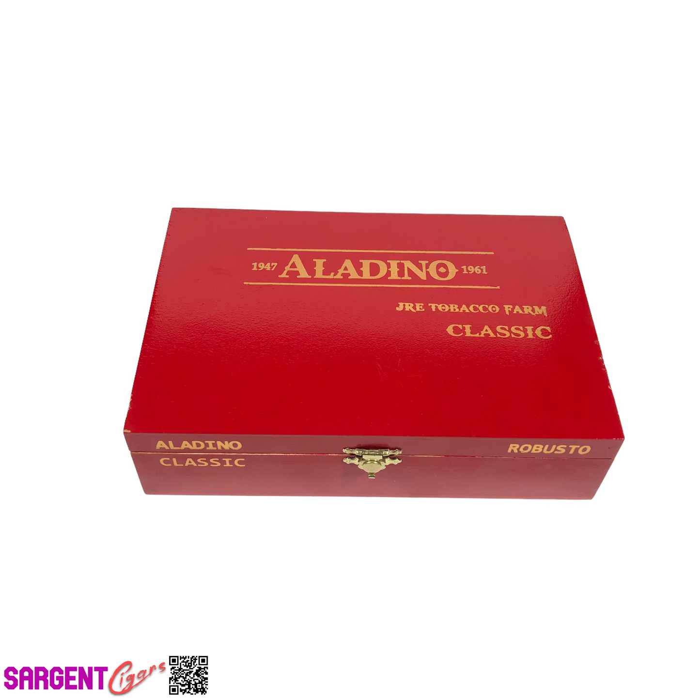 Aladino Classic Robusto Empty Wooden Cigar Box 8.25x5.75x2