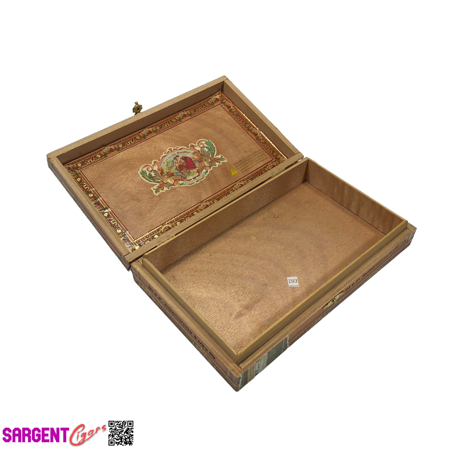 Flor De Las Antillas Maduro Robusto Empty Wooden Cigar Box 9x5.5x2