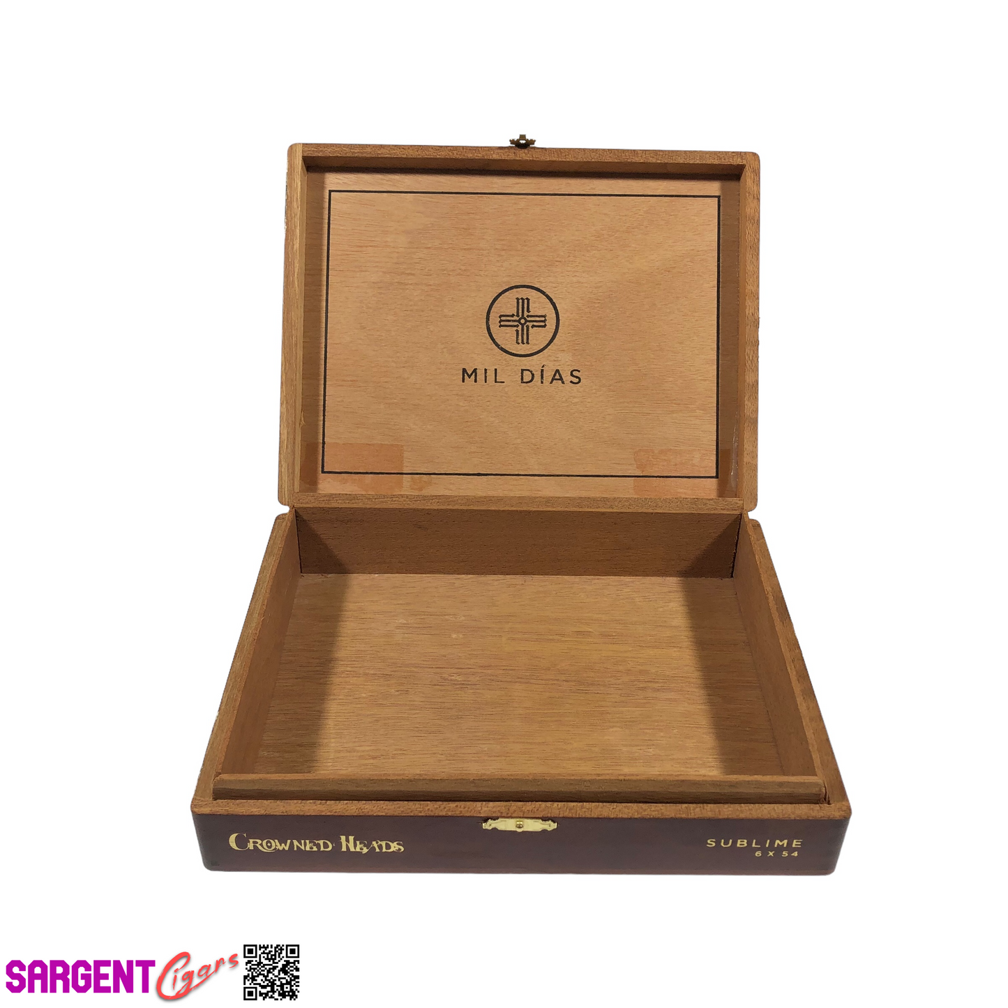 Mil Dias Sublime Empty Wooden Cigar Box 9x7x2