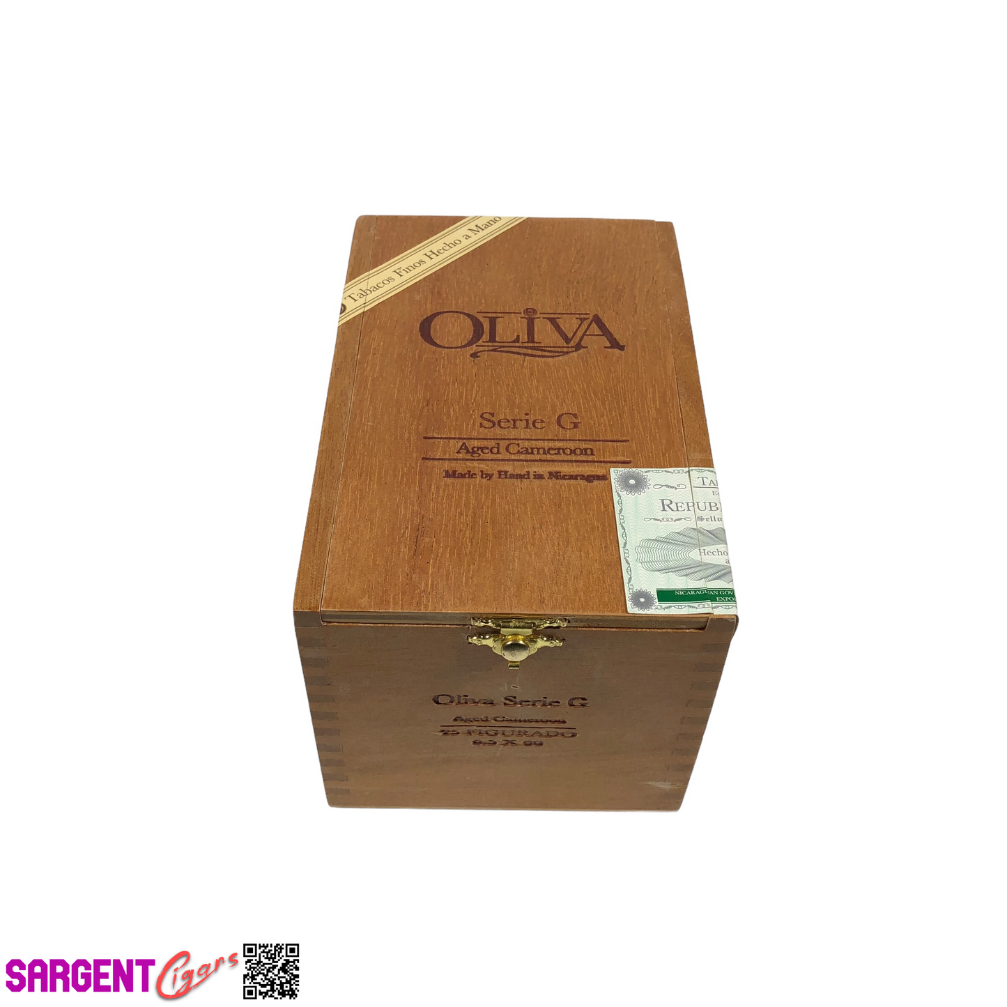 Oliva Serie G Figurado Empty Wooden Cigar Box 4.75x7.25x4.5