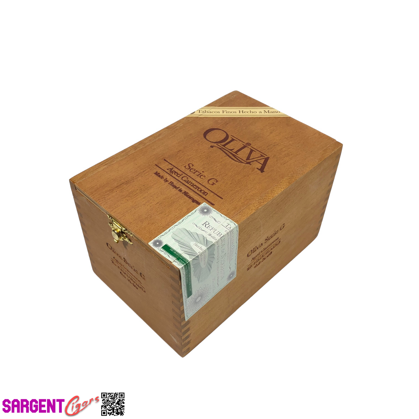 Oliva Serie G Figurado Empty Wooden Cigar Box 4.75x7.25x4.5