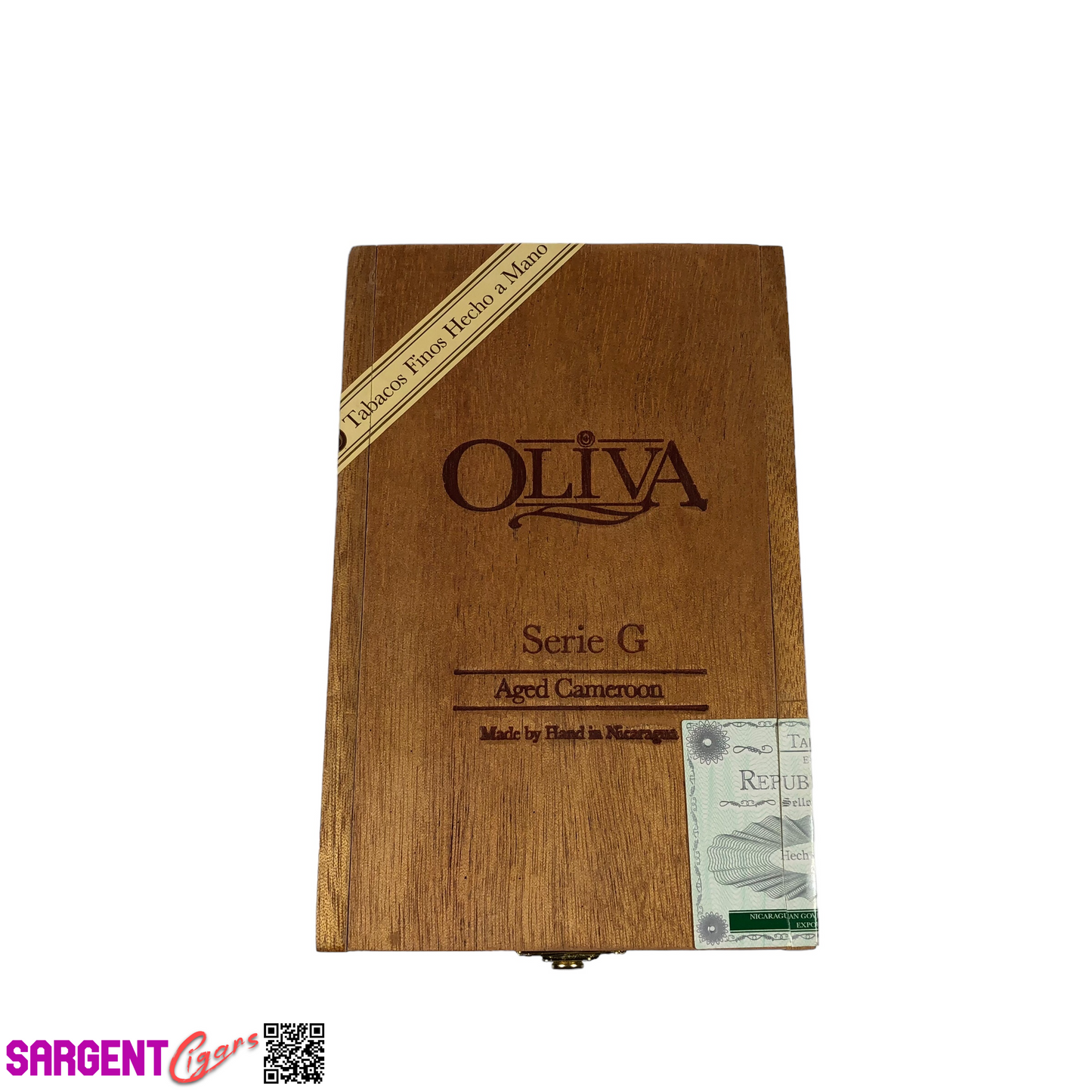 Oliva Serie G Figurado Empty Wooden Cigar Box 4.75x7.25x4.5