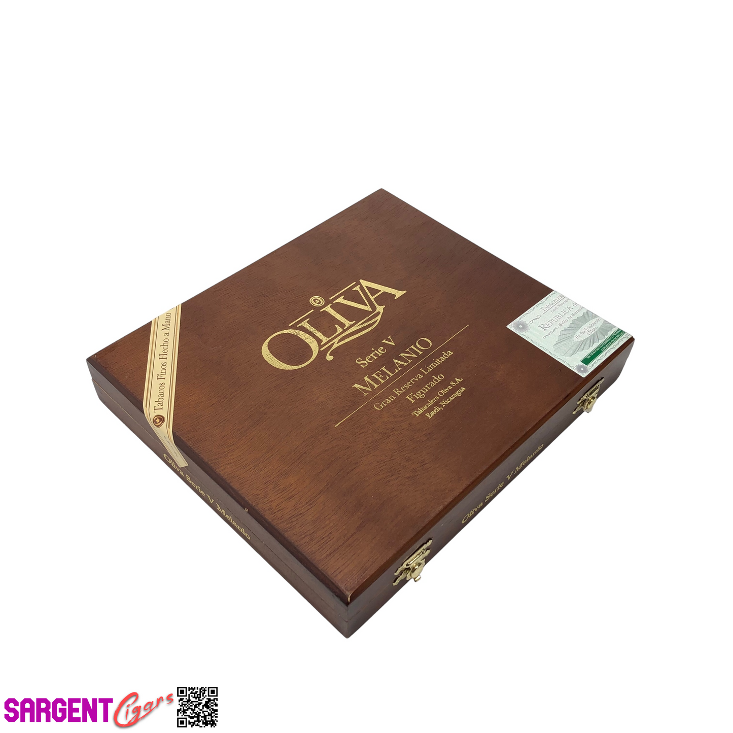 Oliva Serie V Melanio Figurado Empty Wooden Cigar Box 9x8x1.5