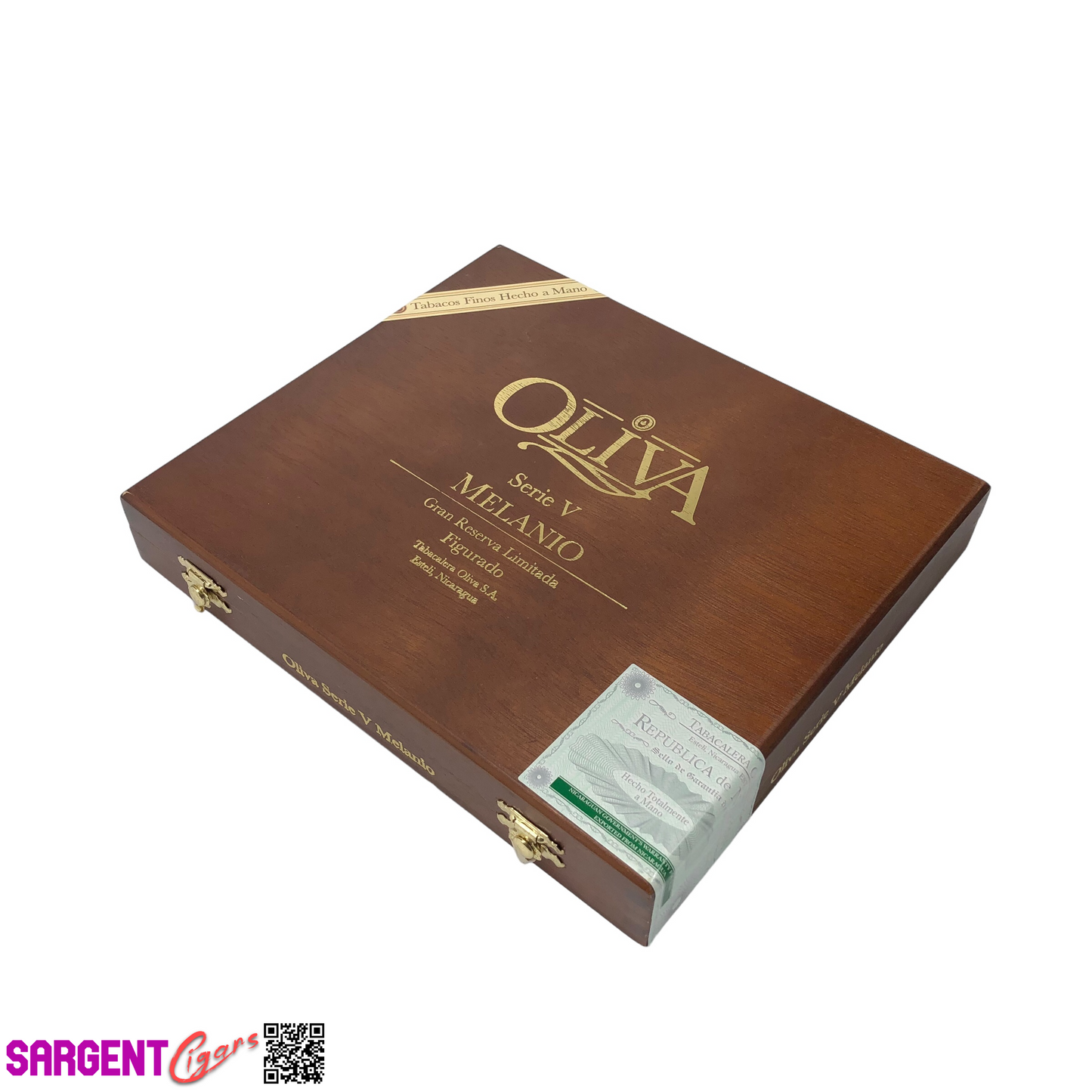 Oliva Serie V Melanio Figurado Empty Wooden Cigar Box 9x8x1.5