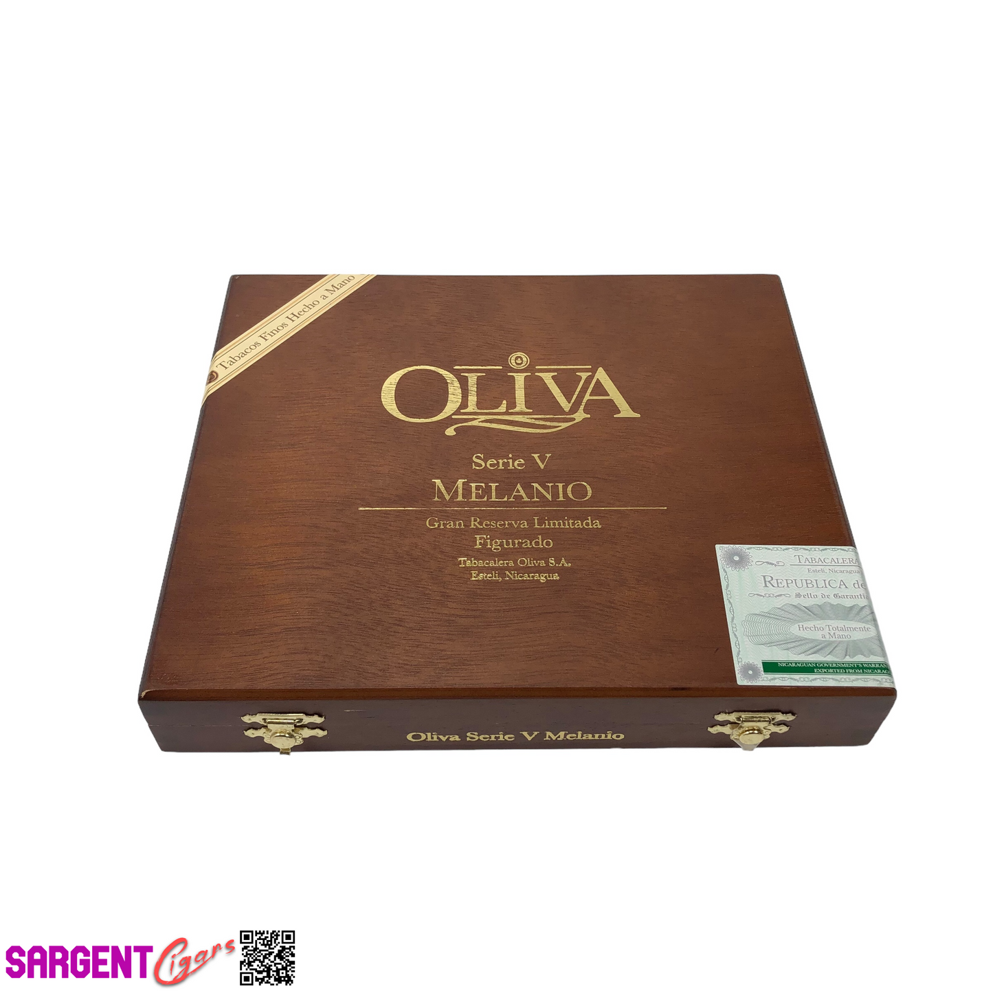 Oliva Serie V Melanio Figurado Empty Wooden Cigar Box 9x8x1.5