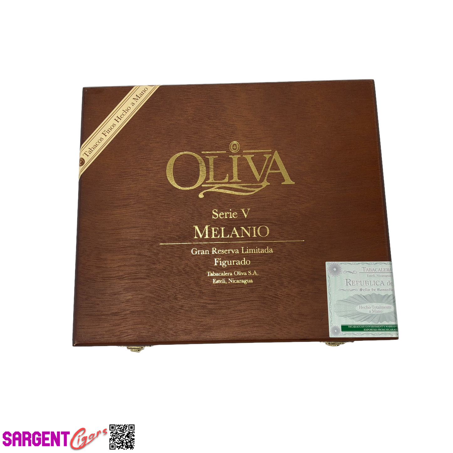 Oliva Serie V Melanio Figurado Empty Wooden Cigar Box 9x8x1.5