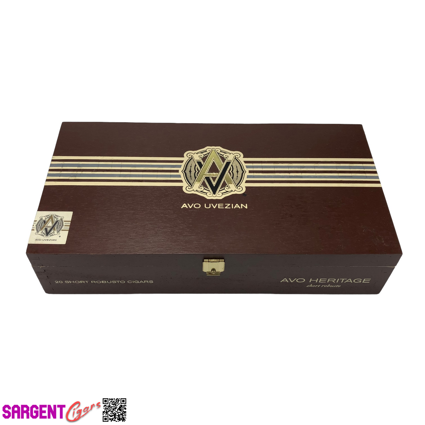 Avo Heritage Short Robusto Empty Wooden Cigar Box 9.75x5x2