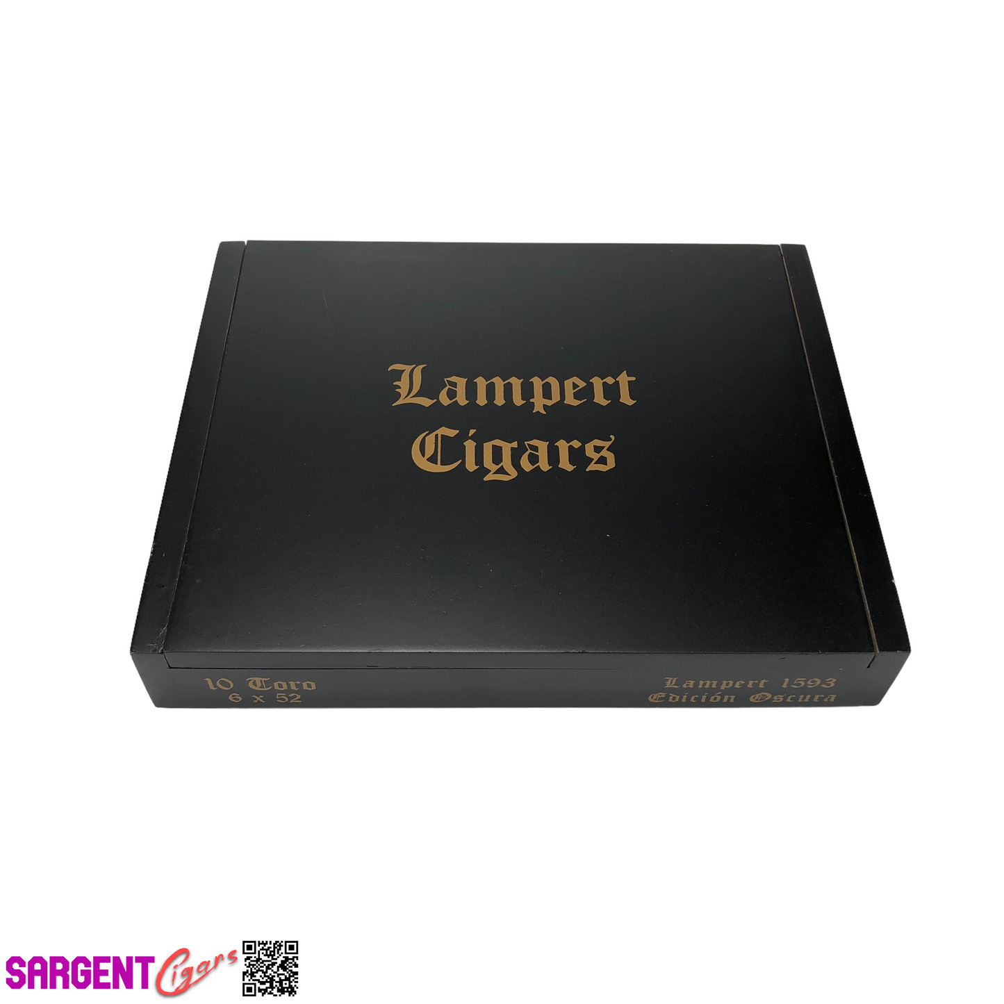 Lampert 1593 Toro Empty Wooden Cigar Box 8.75x7x1.5