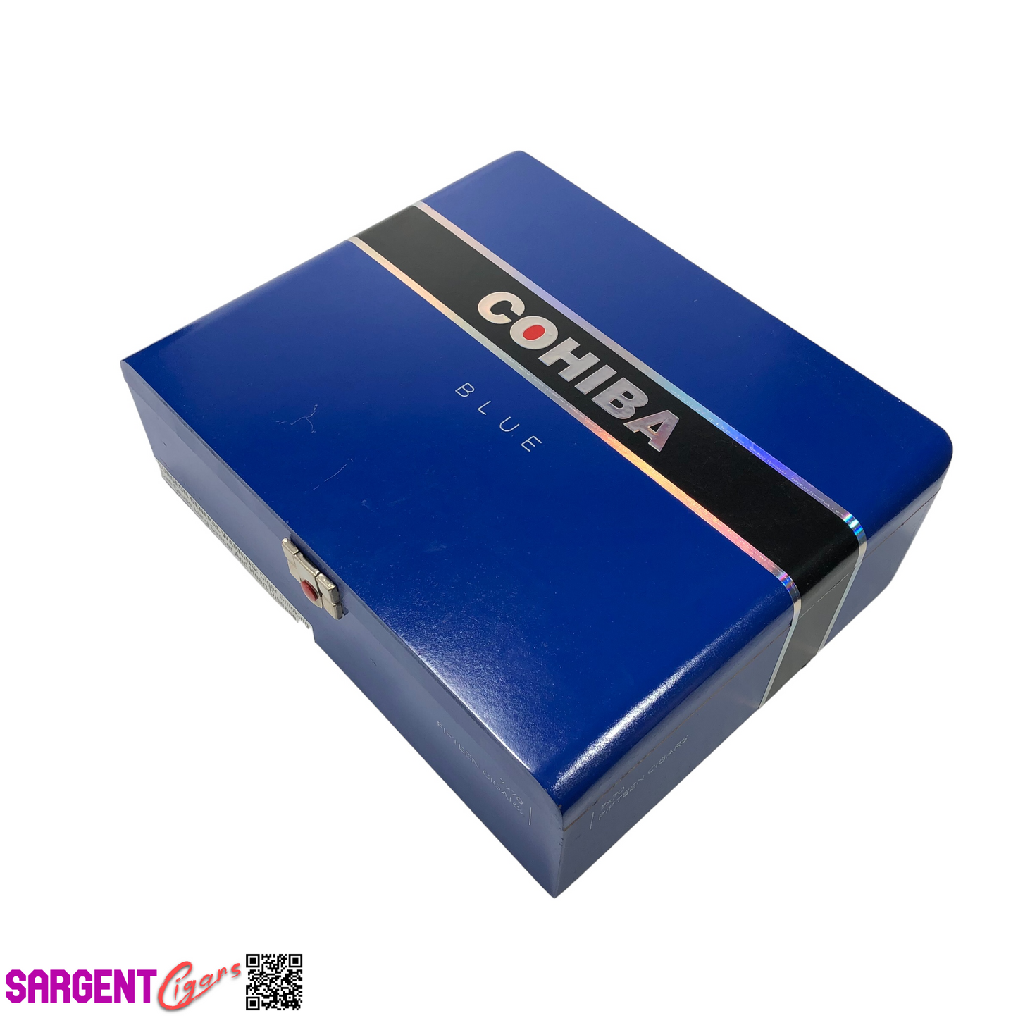 Cohiba Blue 7x70 Empty Wooden Cigar Box 9.75x8x3 (1)