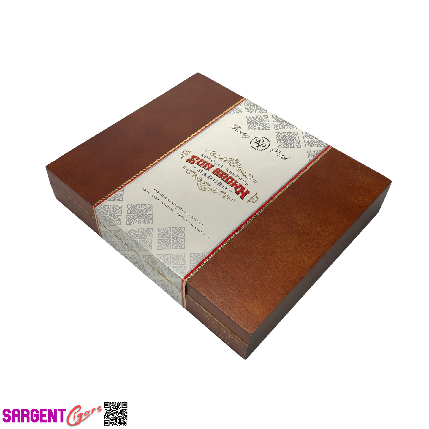 Rocky Patel Sun Grown Maduro Toro Empty Wooden Cigar Box 9x7.5x1.75