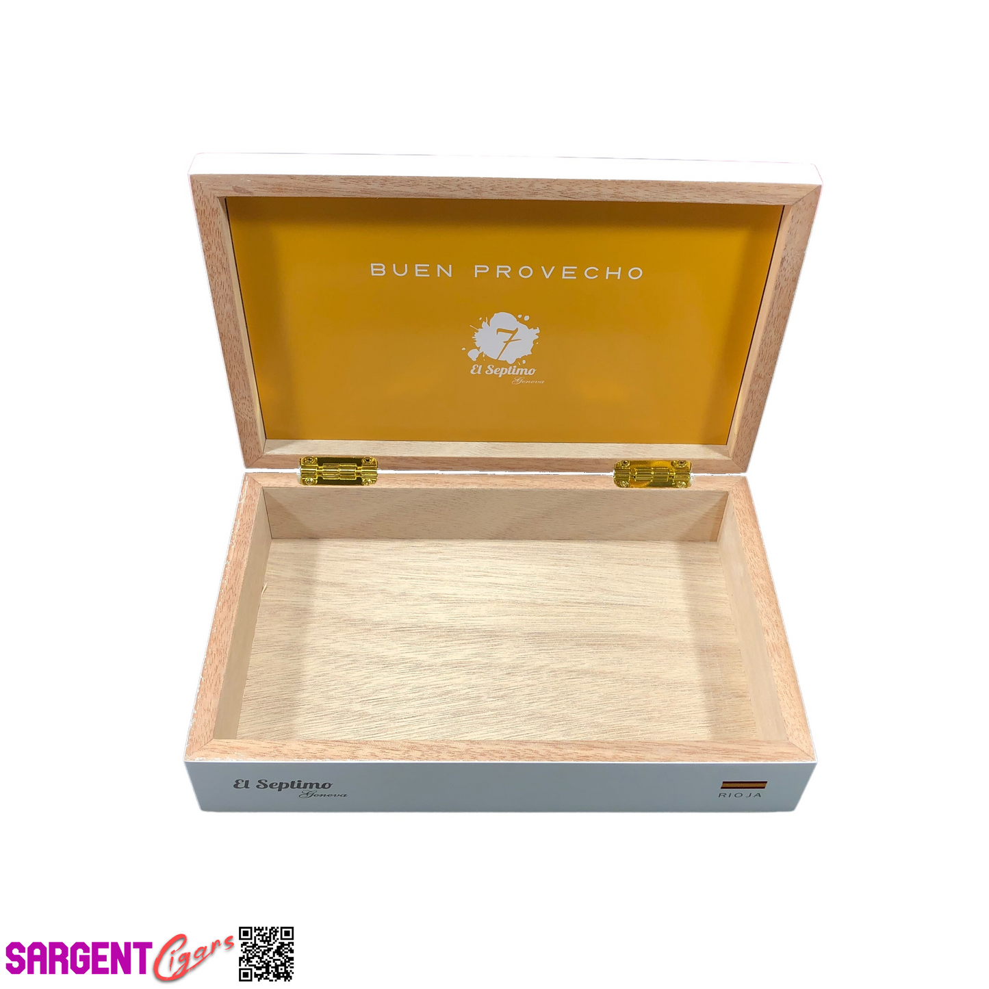 El Septimo Rioja Empty Wooden Cigar Box 9.25x6x2