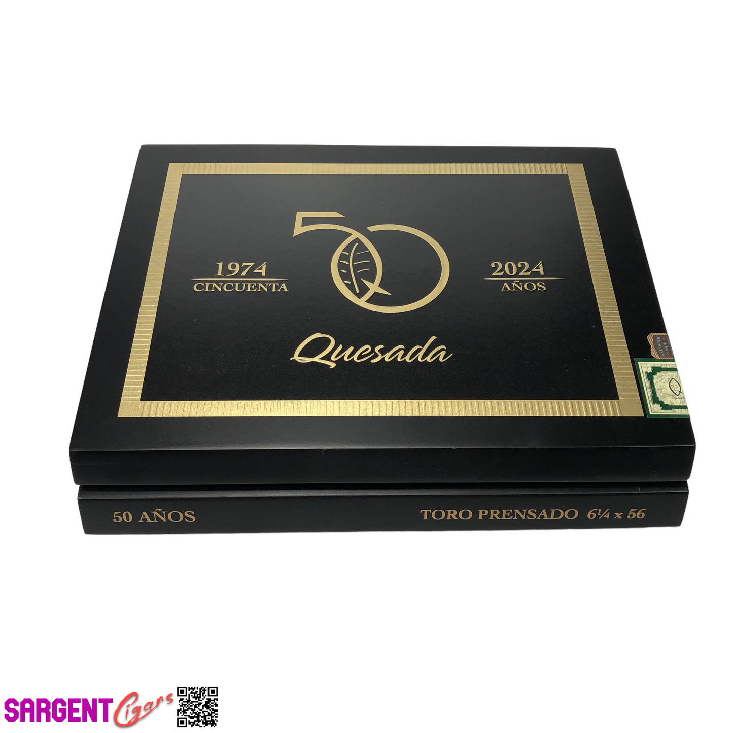 Quesada Toro Prensado Empty Wooden Cigar Box 10.5x8.5x1.5