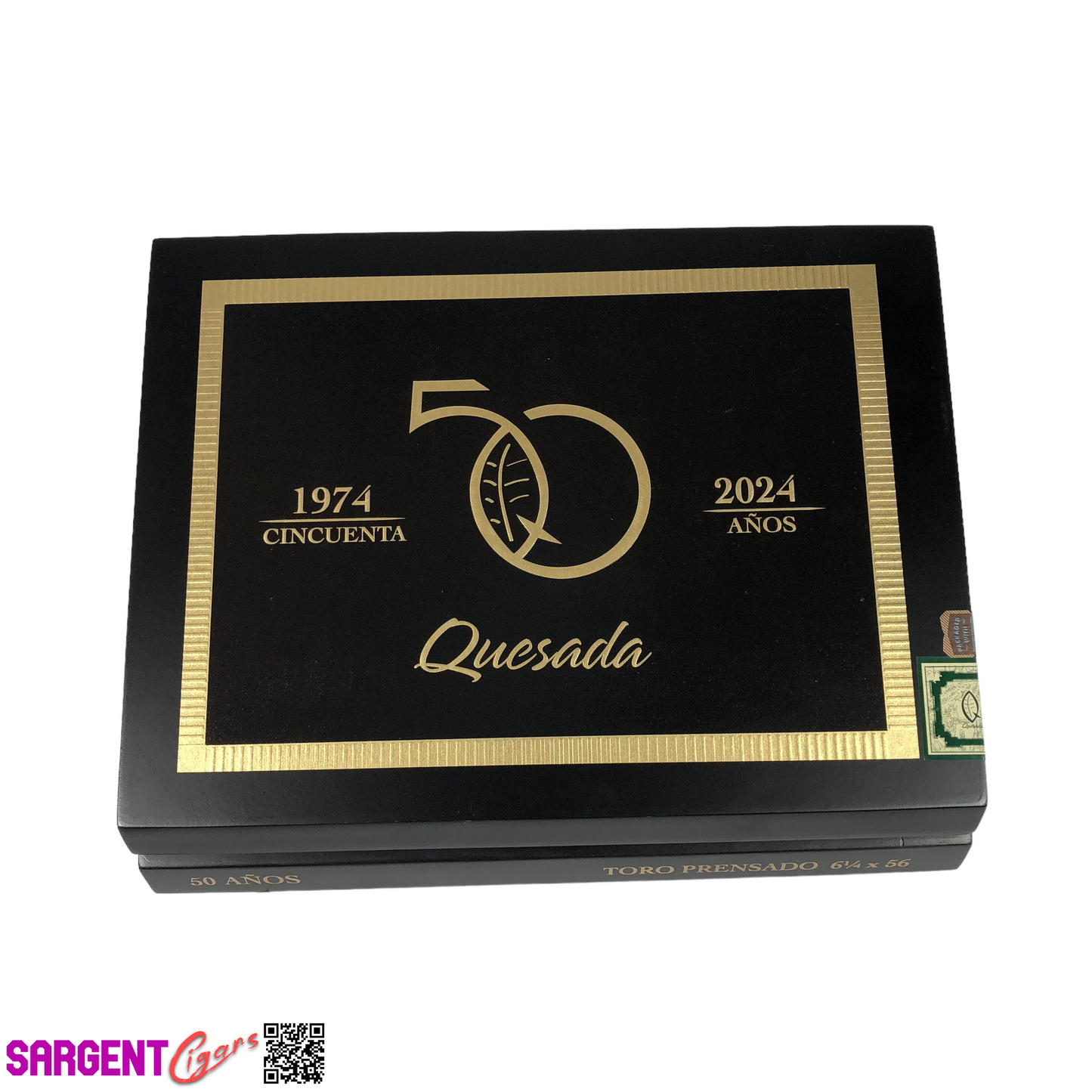 Quesada Toro Prensado Empty Wooden Cigar Box 10.5x8.5x1.5