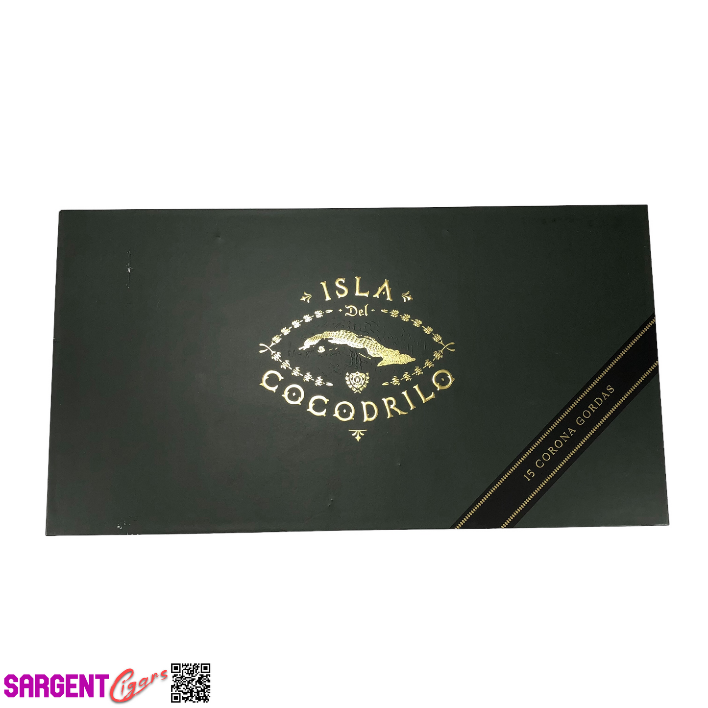 Warped Isla Del Cocodrilo Corona Gorda Empty Cigar Box 11.75x6.25x1.5