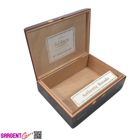 Sublimes Magnum Empty Wooden Cigar Box 10.5x7.5x3.5