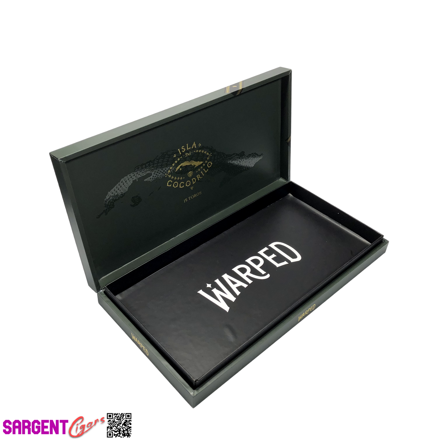 Warped Isla Del Cocodrilo Toro Empty Cigar Box 13.25x7x1.5