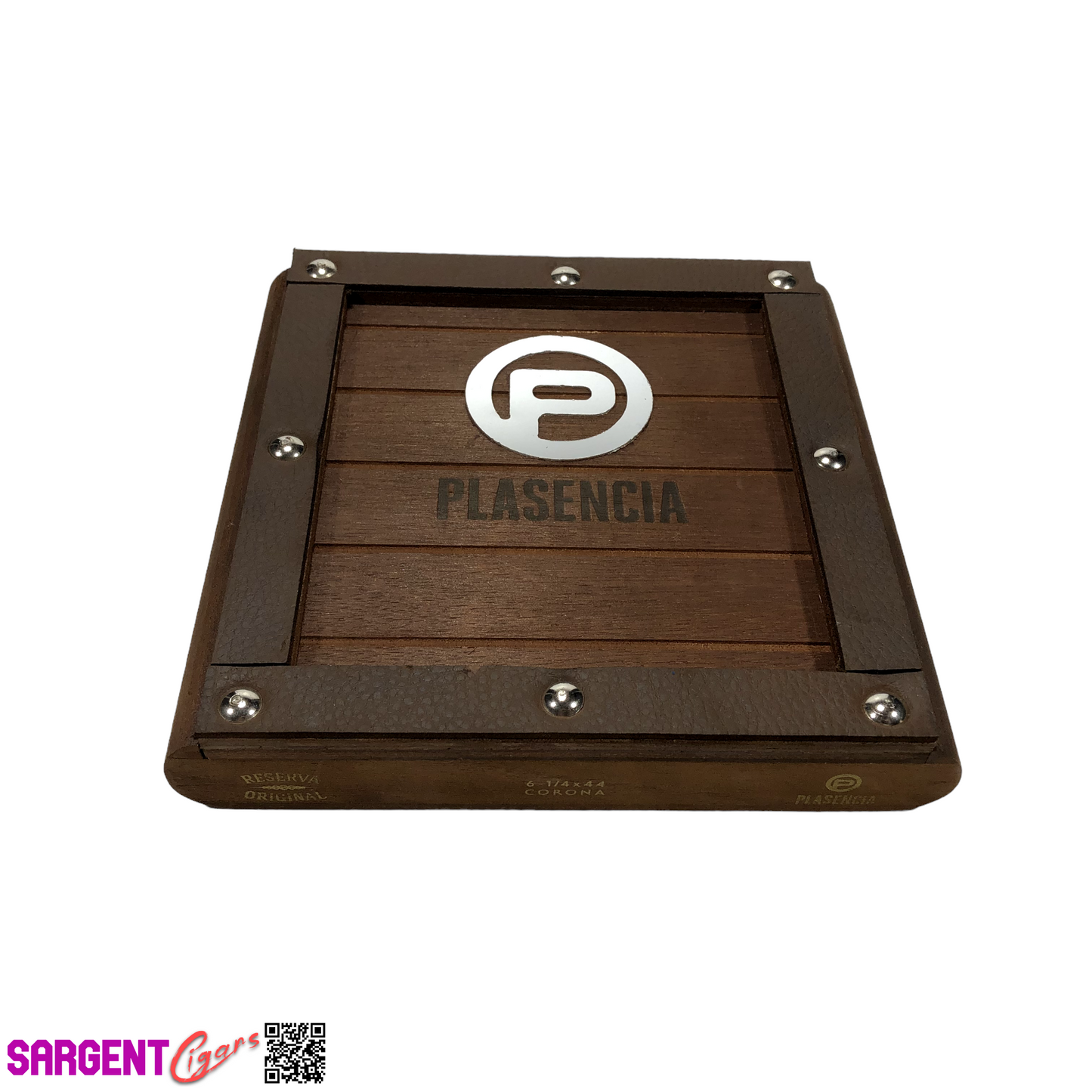 Plasencia Reserva Corona Empty Wooden Cigar Box 8x7.5x1.5