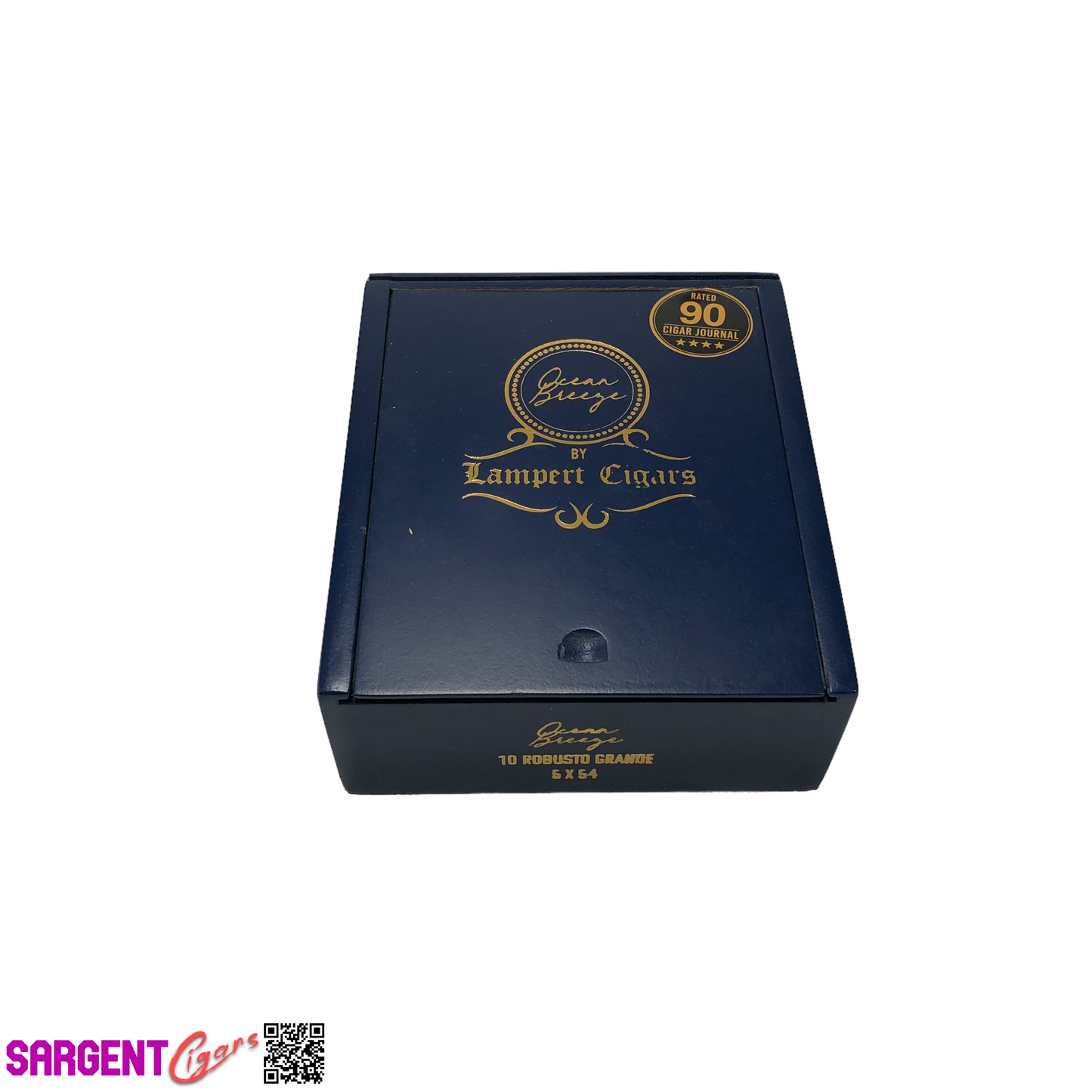 Lampert Ocean Breeze Empty Wooden Cigar Box 5x5.75x2