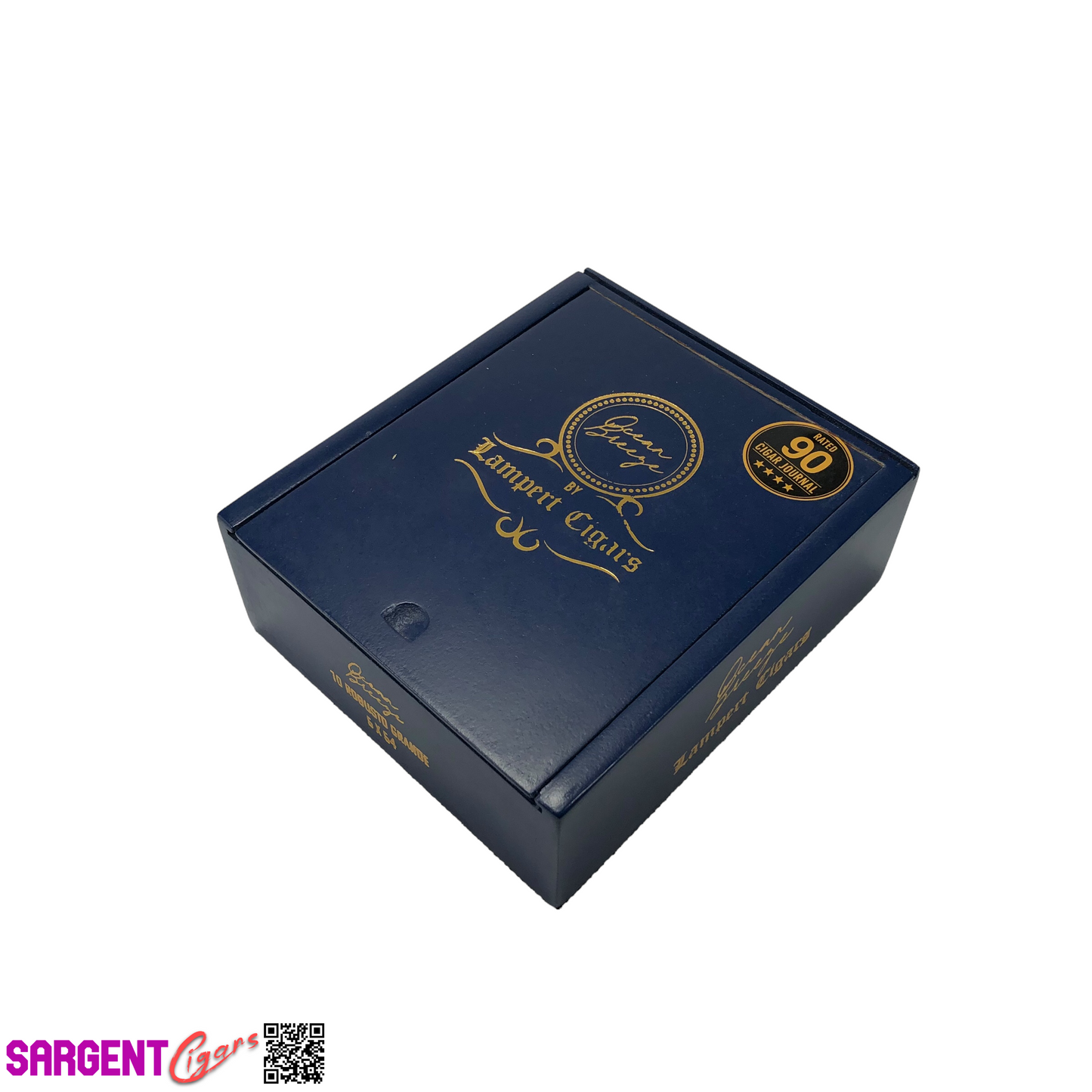 Lampert Ocean Breeze Empty Wooden Cigar Box 5x5.75x2