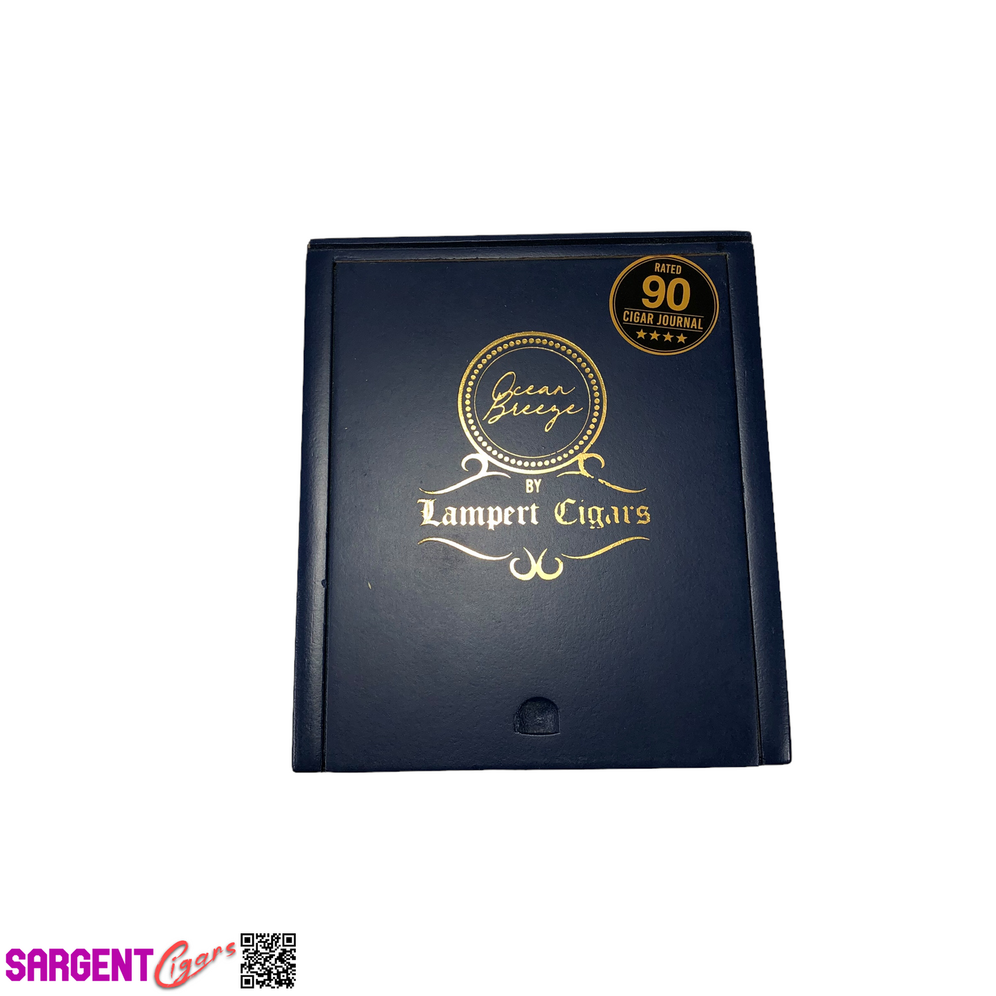 Lampert Ocean Breeze Empty Wooden Cigar Box 5x5.75x2