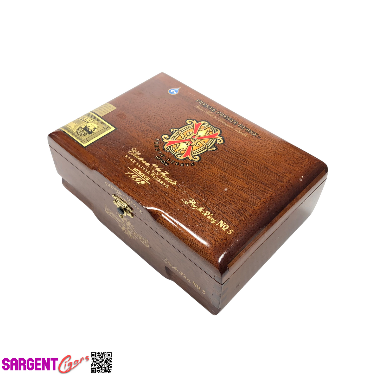 Arturo Fuente Opus X Perfection No5 Empty Wooden Cigar Box 8.5x6x3.25