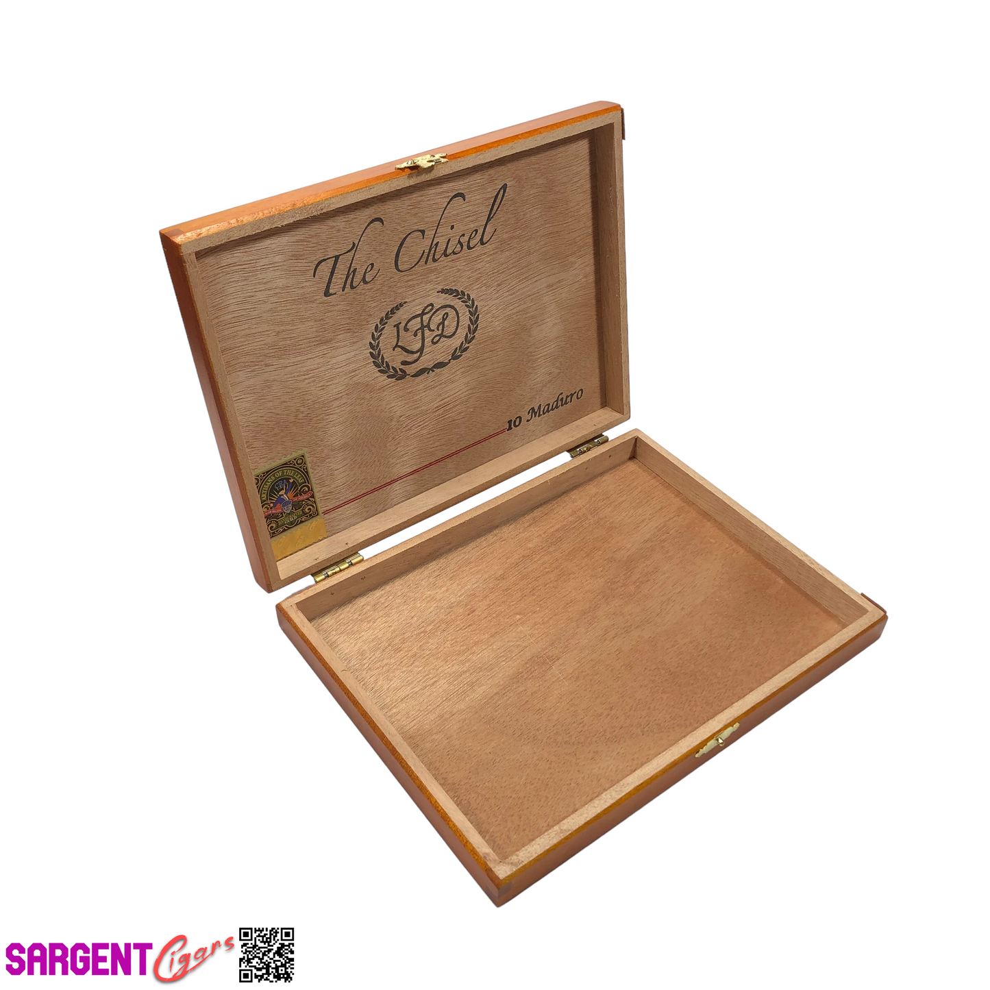 LFD Chisel Maduro Empty Wooden Cigar Box 8.75x6.75x1.5