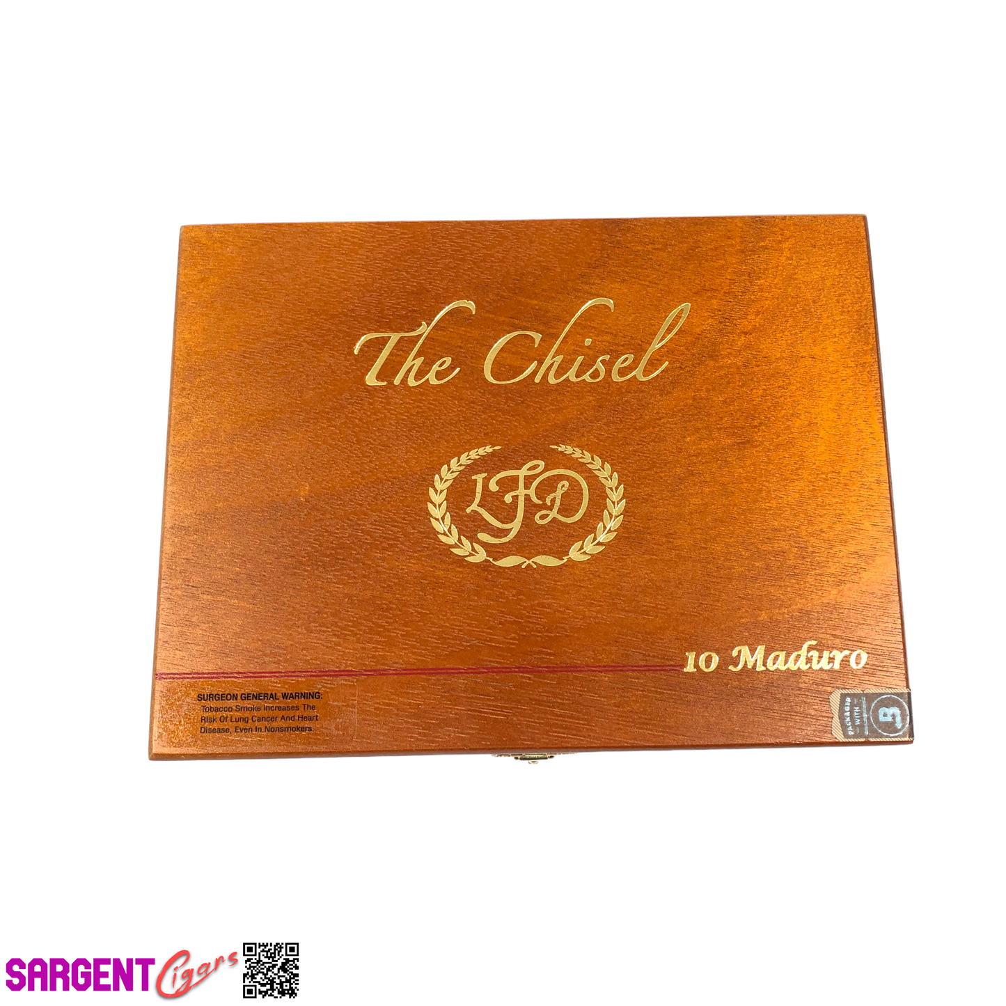 LFD Chisel Maduro Empty Wooden Cigar Box 8.75x6.75x1.5