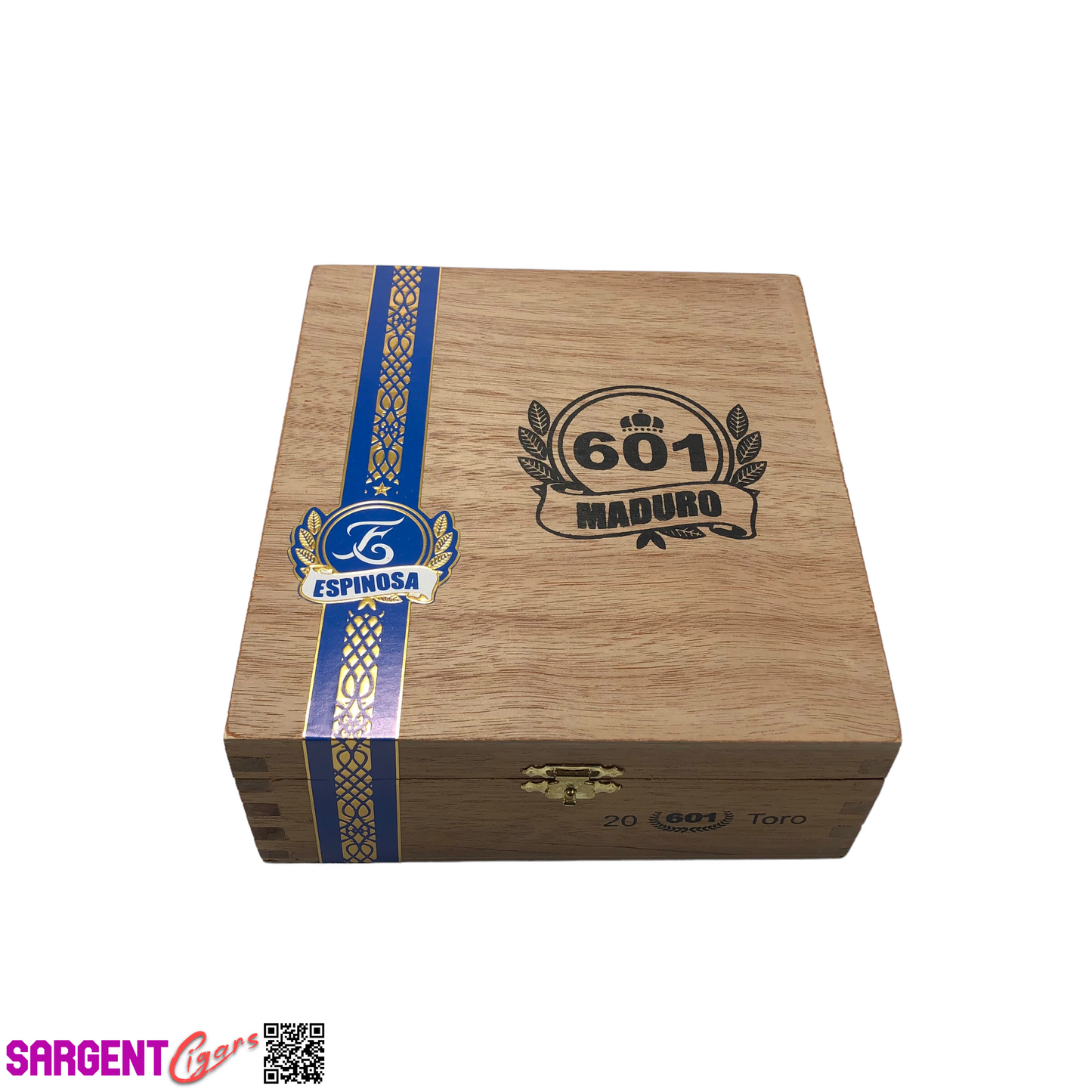 Espinosa 601 Maduro Toro Empty Wooden Cigar Box 6.5x7.25x2.5 (1)