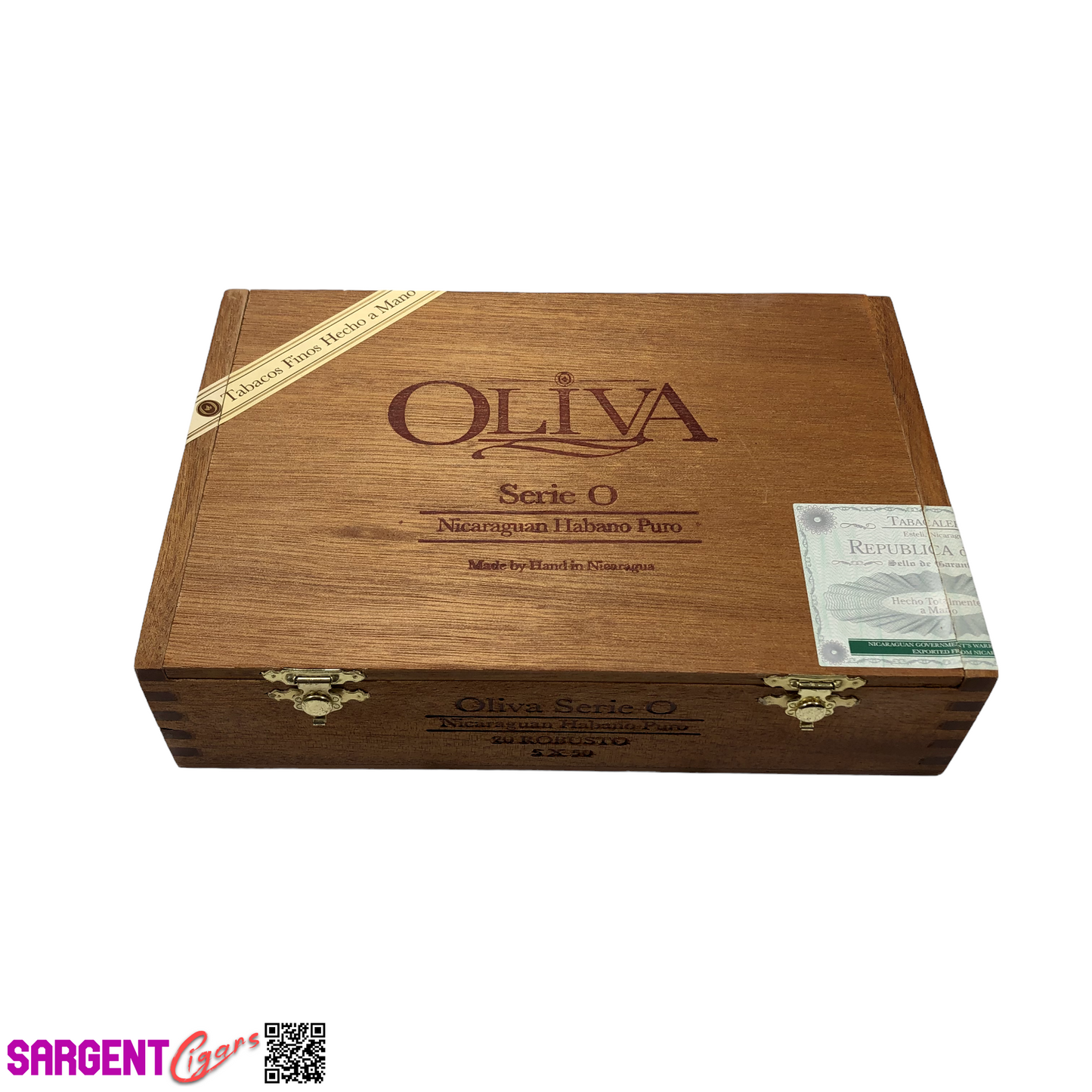 Oliva Serie O Robusto Empty Wooden Cigar Box 8.5x5.75x2