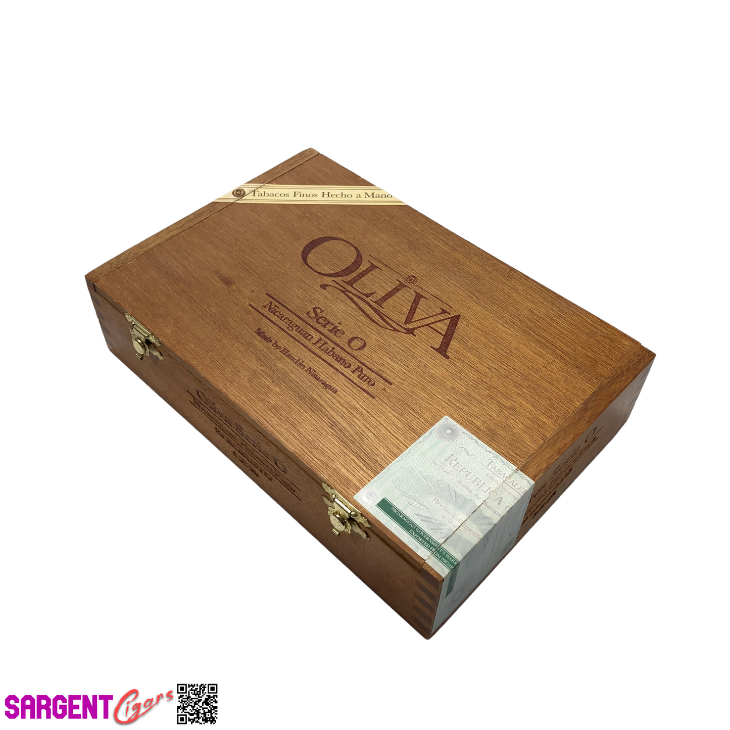 Oliva Serie O Robusto Empty Wooden Cigar Box 8.5x5.75x2