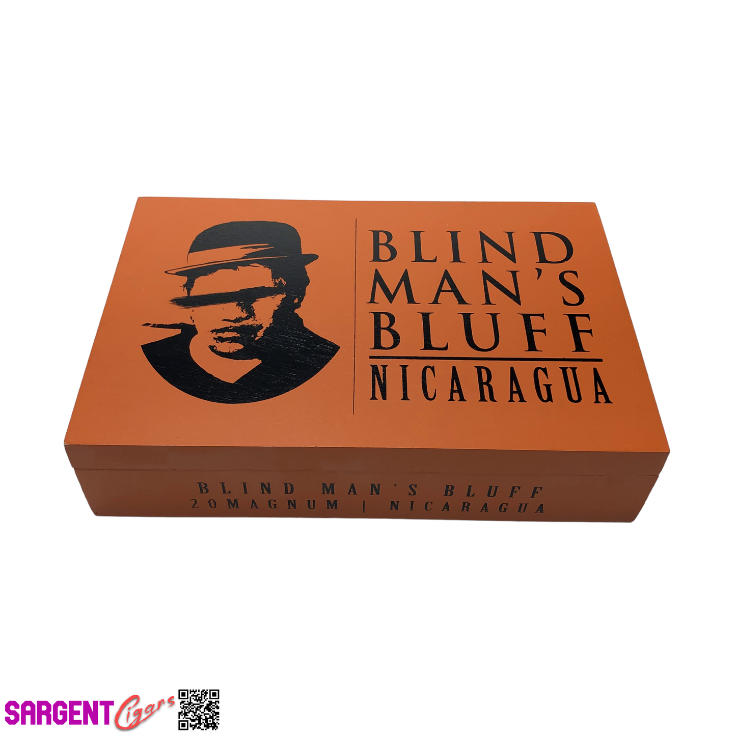 Blind Man’s Bluff Magnum Empty Wooden Cigar Box 10.25x6.75x2.5