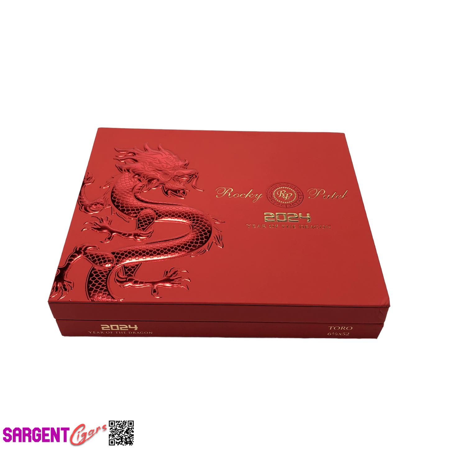 Rocky Patel 2024 Year of the Dragon Empty Wooden Cigar Box 9.25x7.75x1.75