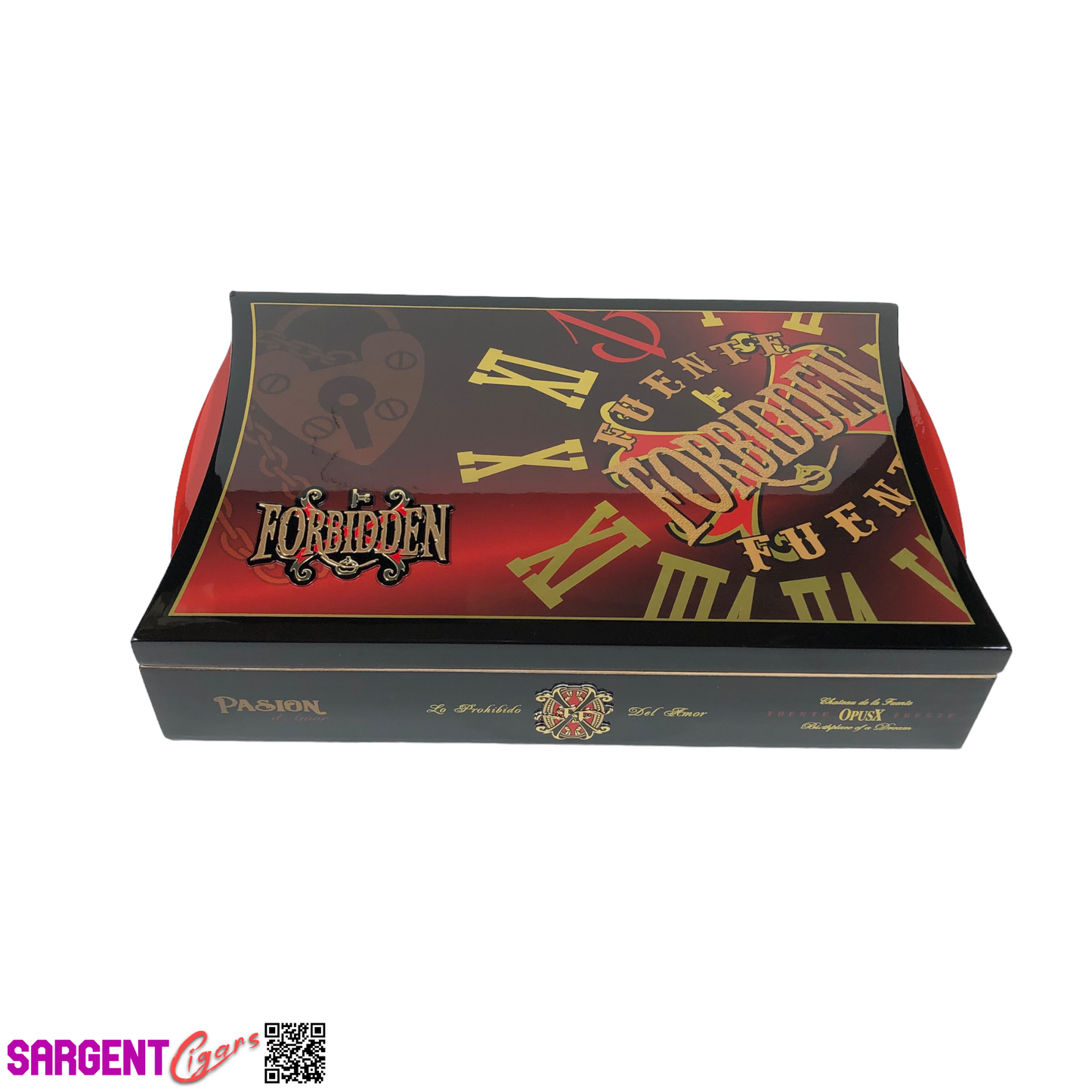 Arturo Fuente Opus X Forbidden Pasion Empty Wooden Cigar Box 11.75x7.5x2.5