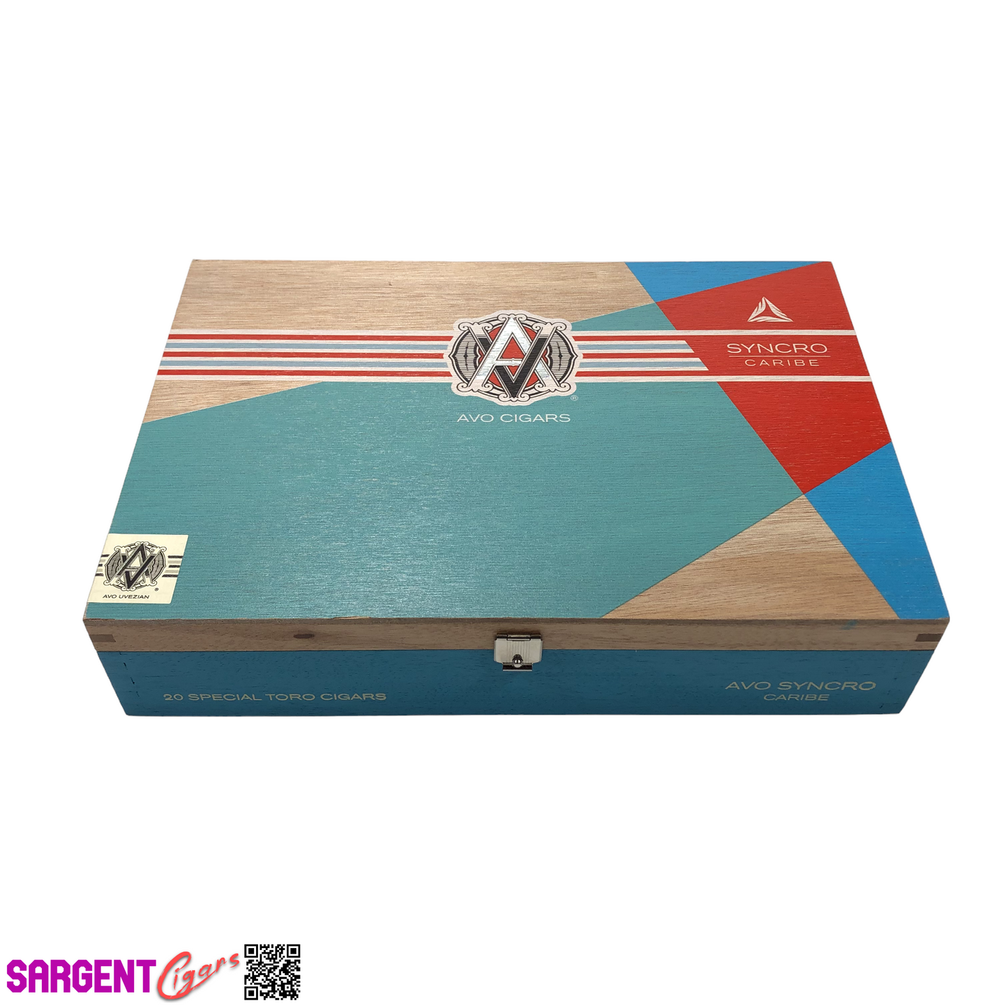 Avo Syncro Caribe Special Toro Empty Wooden Cigar Box 10.25x7x2