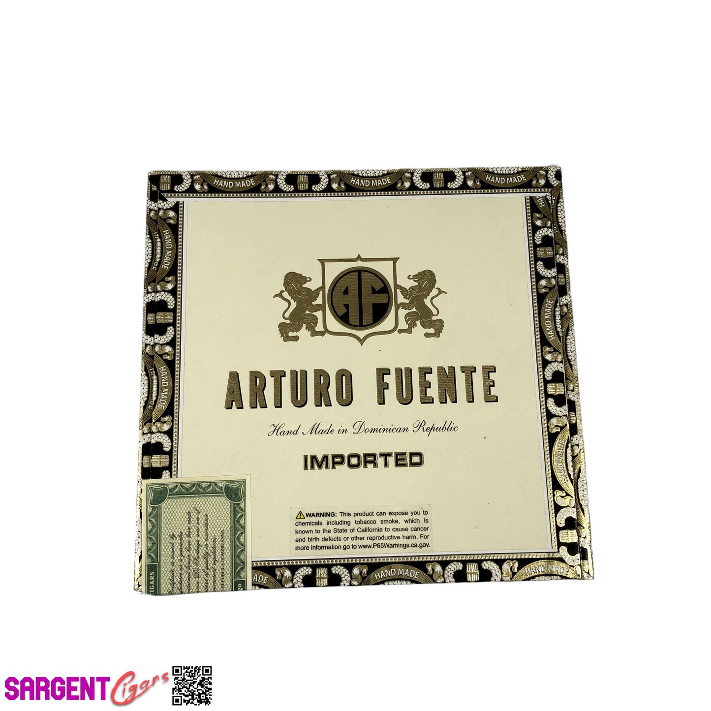 Arturo Fuente Curly Head Empty Cigar Box 7.25x7x3